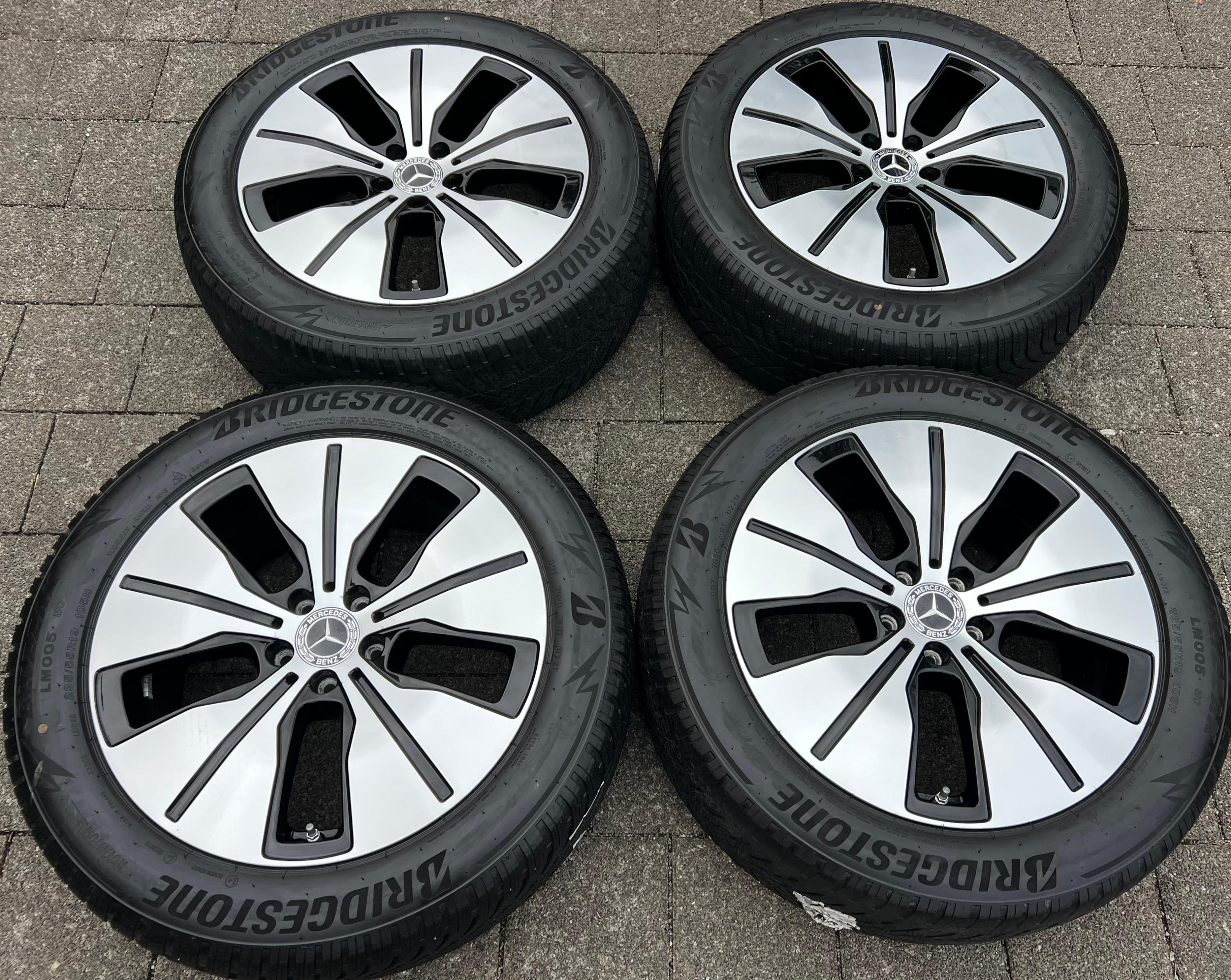 4 CERCHI IN LEGA ORIGINALI DA 19" MERCEDES BENZ EQC 293 A2934010100 RDKS 7,5x19 ET34