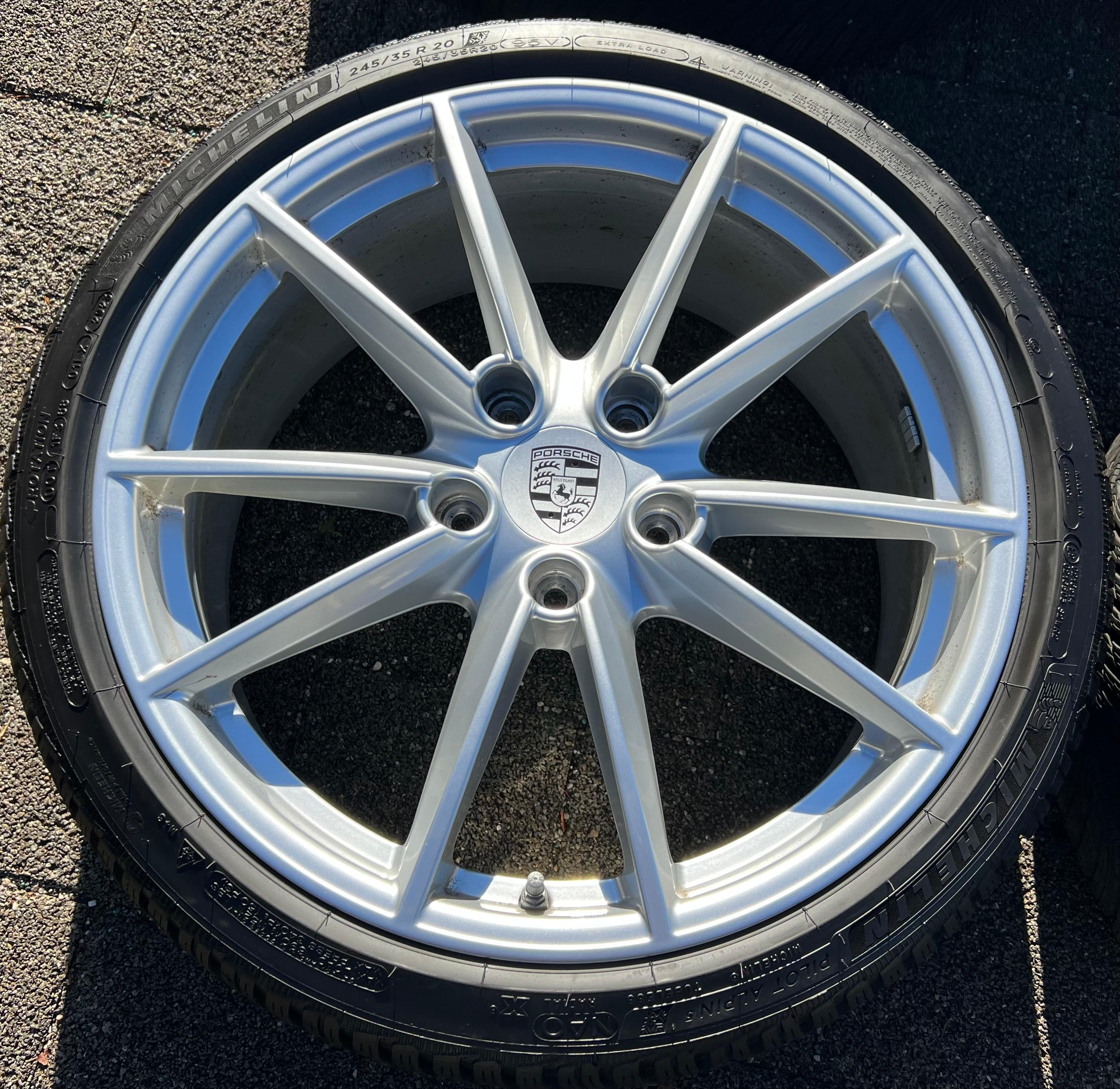 4 ORIGINAL 20" 21" ALU WINTERRÄDER PORSCHE 911 992 992601025C 992601025D MICHELIN RDKS