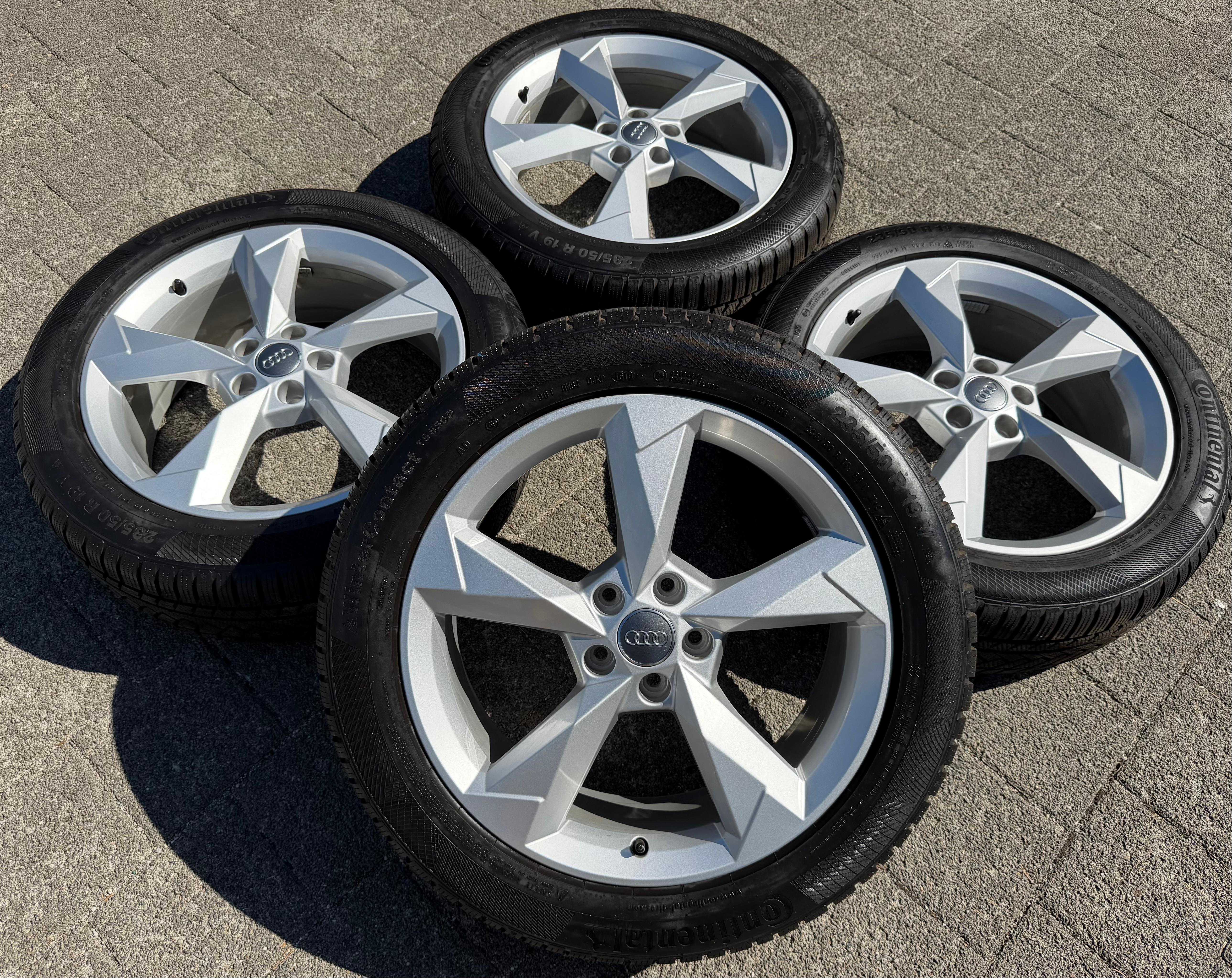 4 Original 19" Alu Winterräder Audi Q3 F3B 83A 83A601025N 235/50R19 99V Continental
