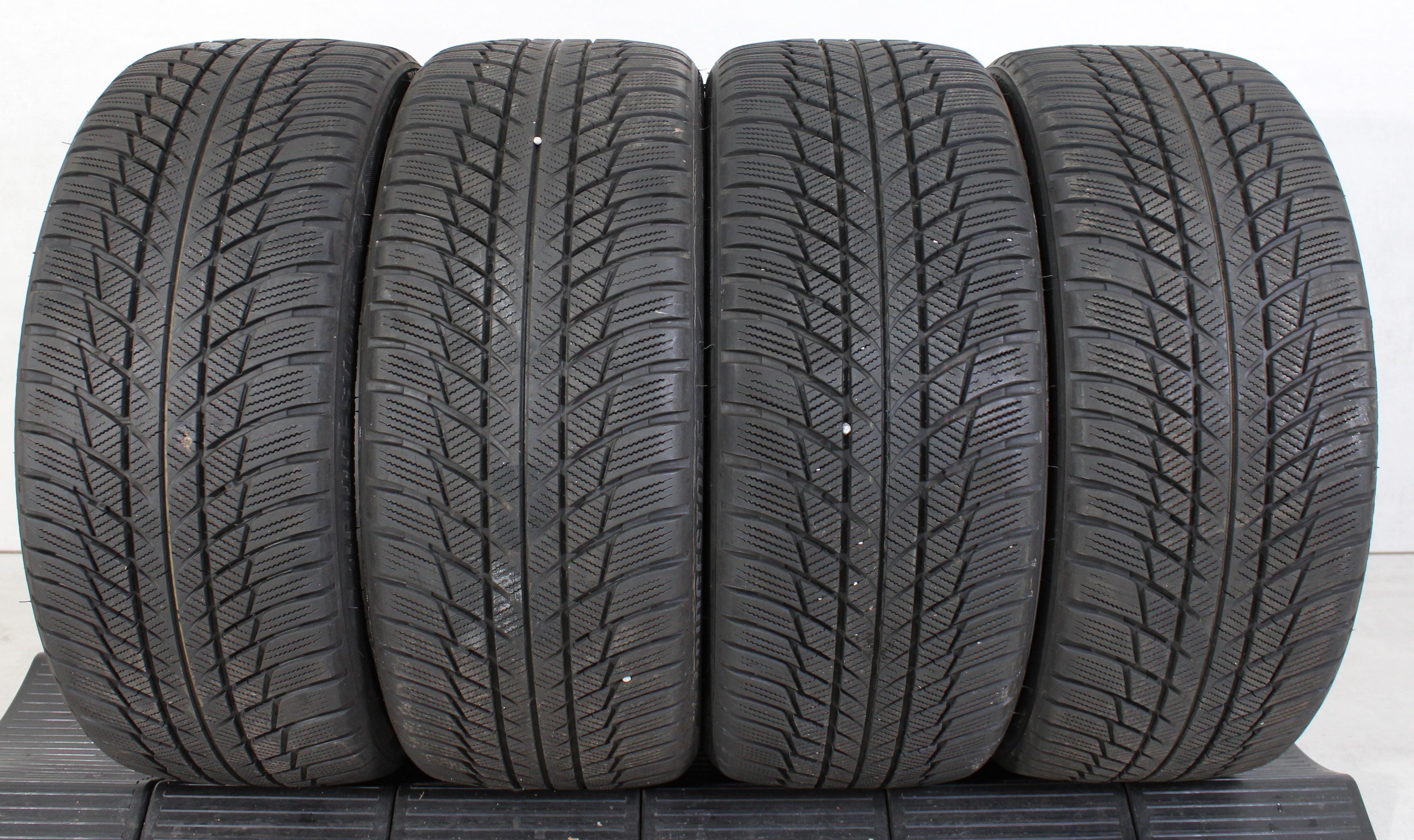 4 x 225/40R18 92V pneus d'hiver Bridgestone Blizzak LM001 Runflat 3x6-6,5mm/1x7mm 2019 *