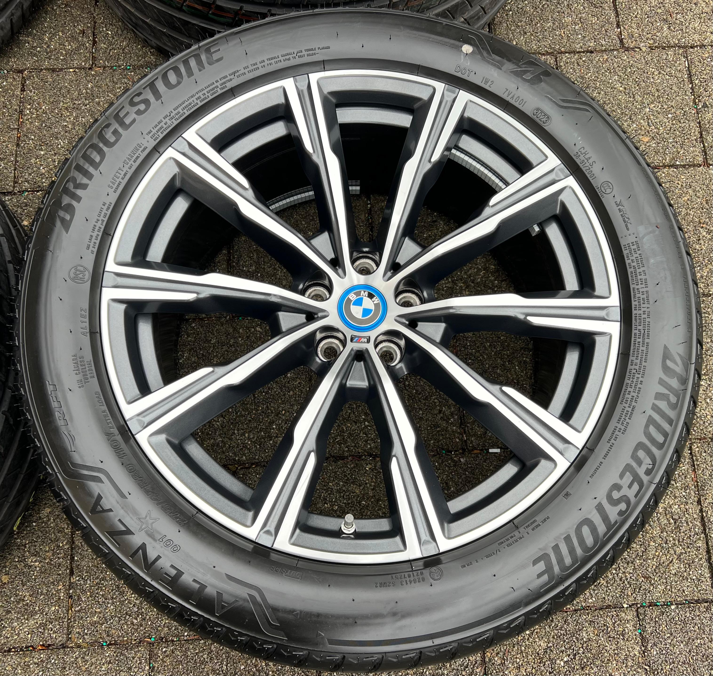 4 CERCHI ESTIVI ORIGINALI IN ALLUMINIO DA 20" BMW X5 G05 X6 G06 STYLING M740 275/45R20 110Y 305/40R20 112Y