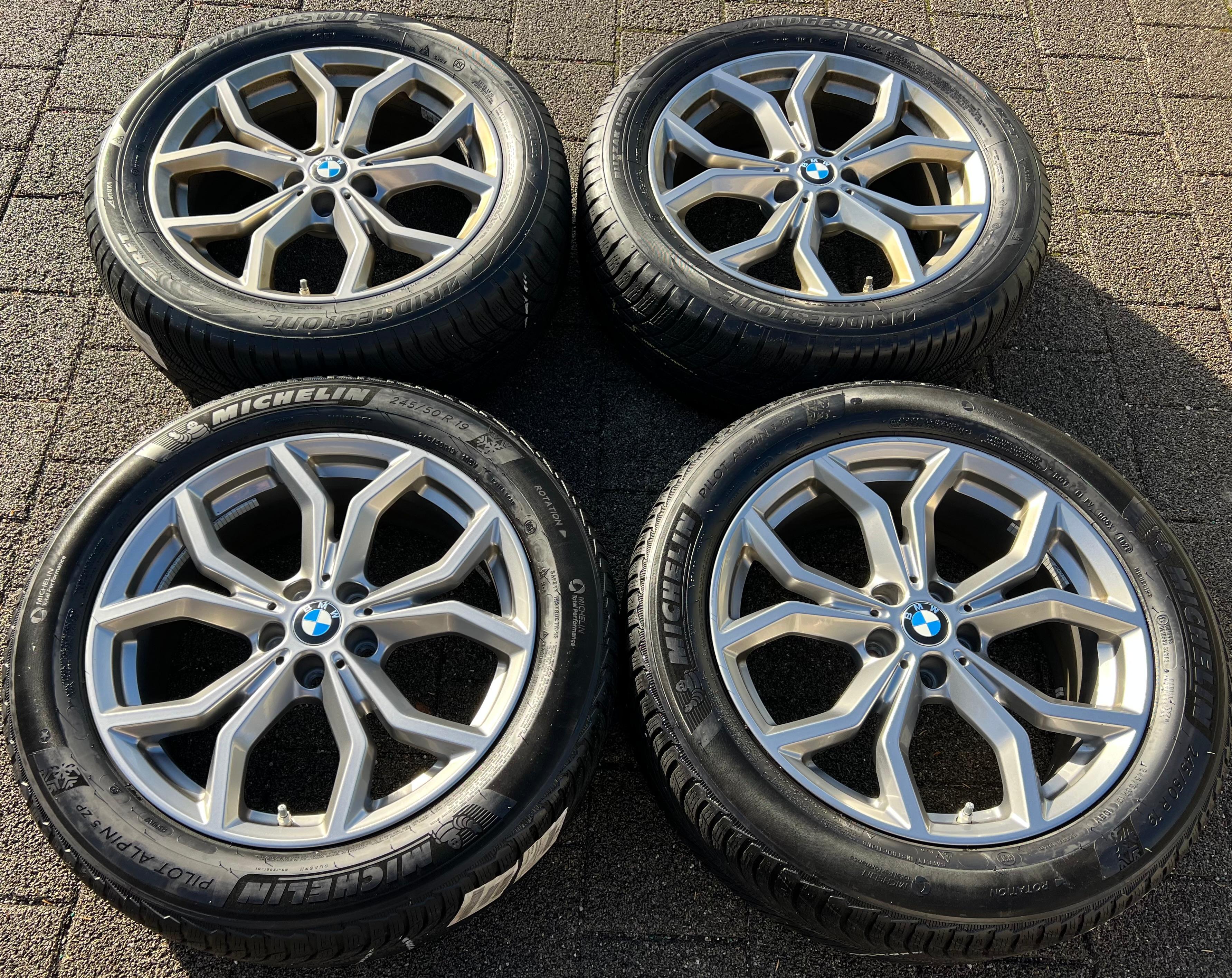 4 ORIGINAL 19" ALU WINTERRÄDER BMW X3 G01 X4 G02 STYLING 694 245/50R19 105V RDKS