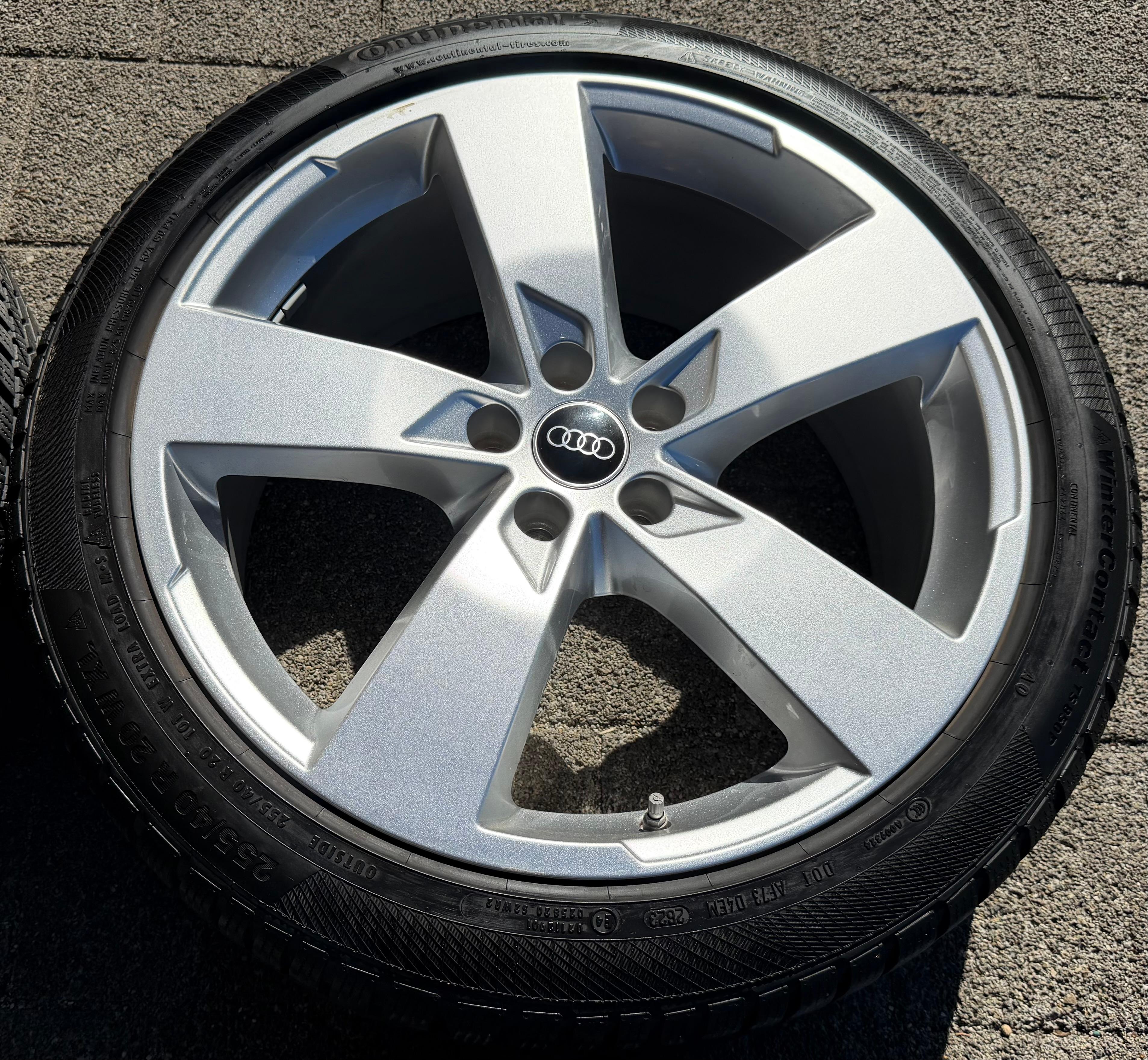 4 Original 20" Alu Winterräder Audi A6 S6 C8 F2 4K0601025K 2022 255/40R20 101W Continental