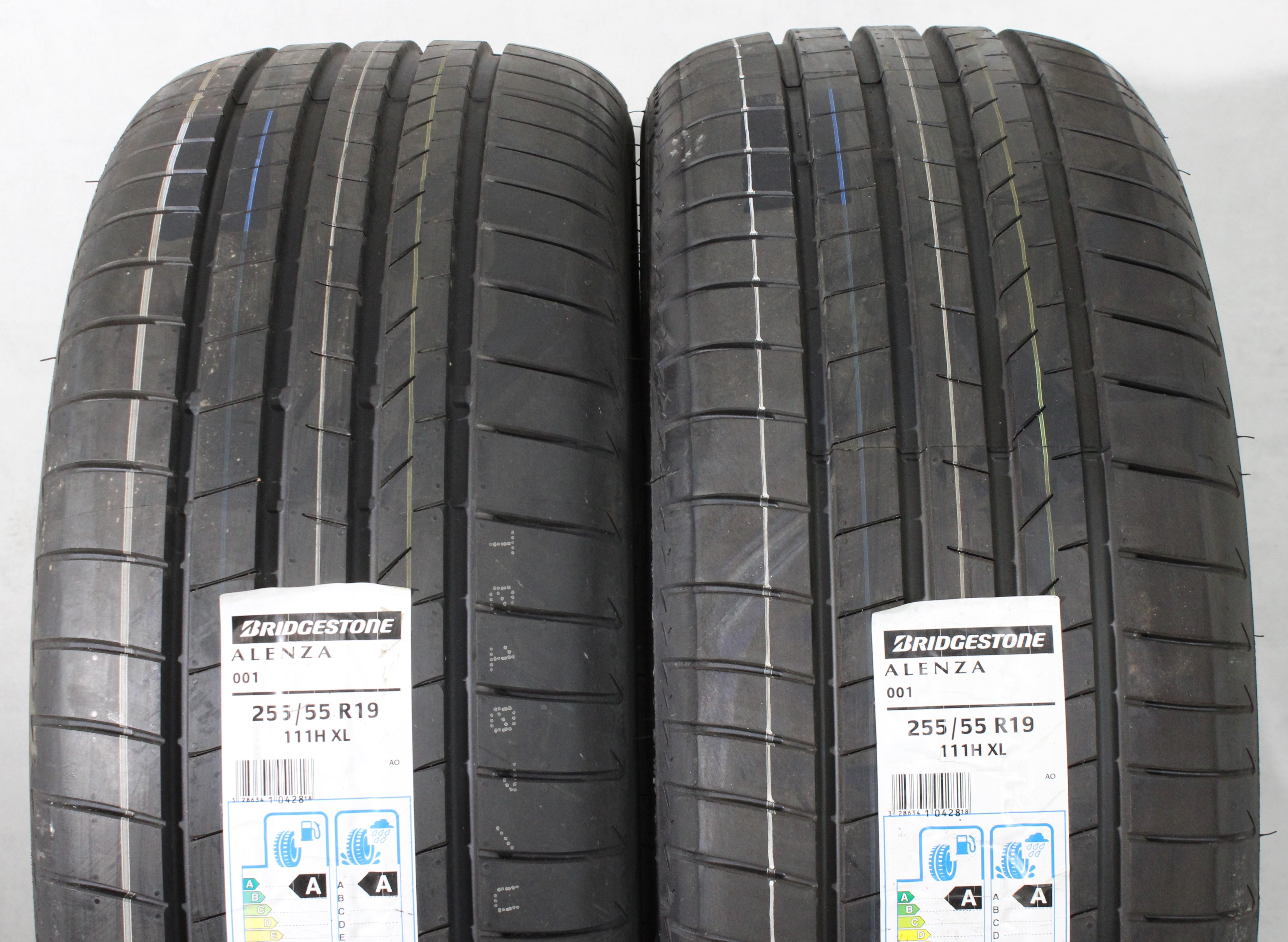 2 pneus d'été Bridgestone Alenza 001 AO 255/55R19 111H, NEUFS, 2019