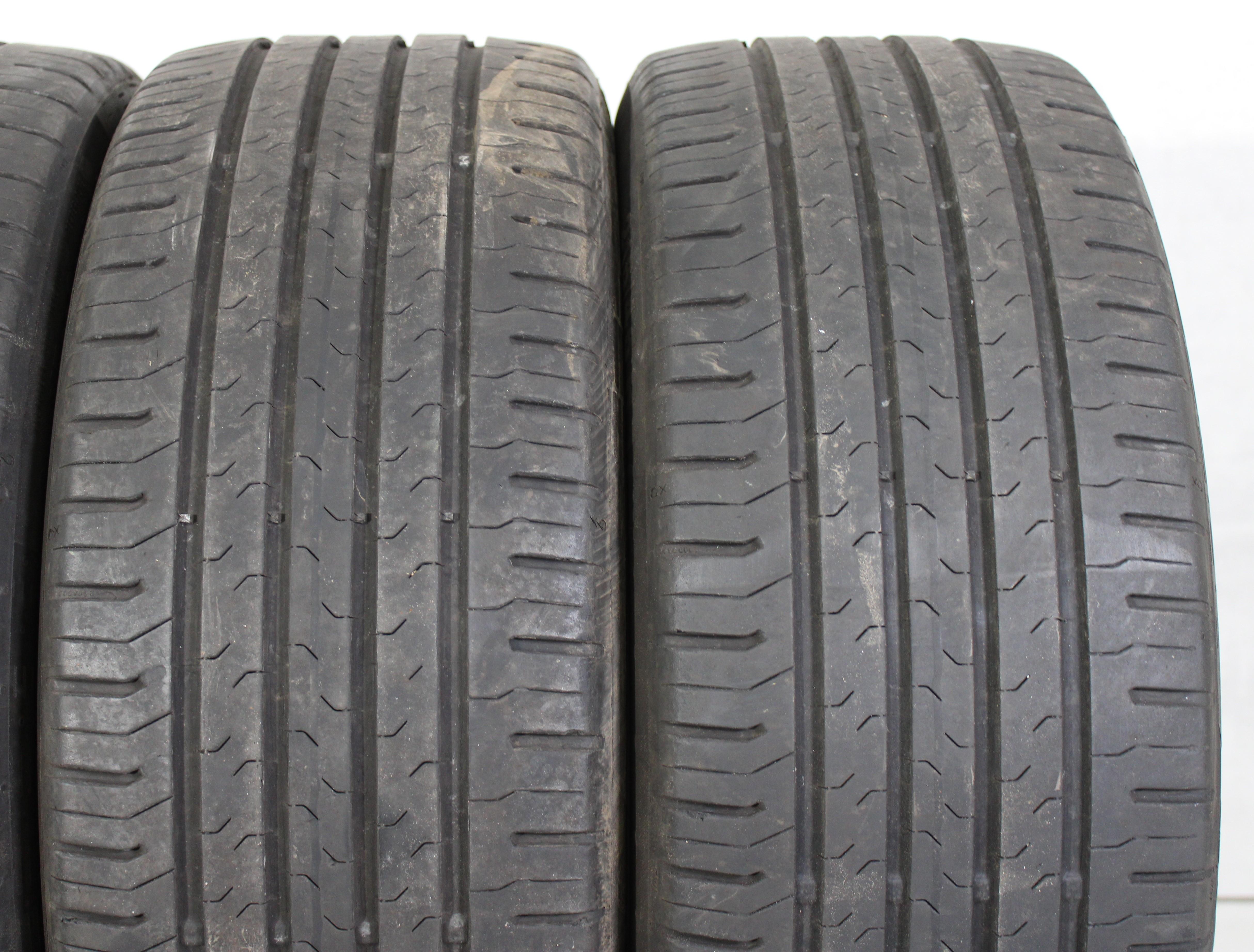 4 x 215/45R17 87V Sommerreifen Continental  Eco Contact 5 5,5-6mm 2015