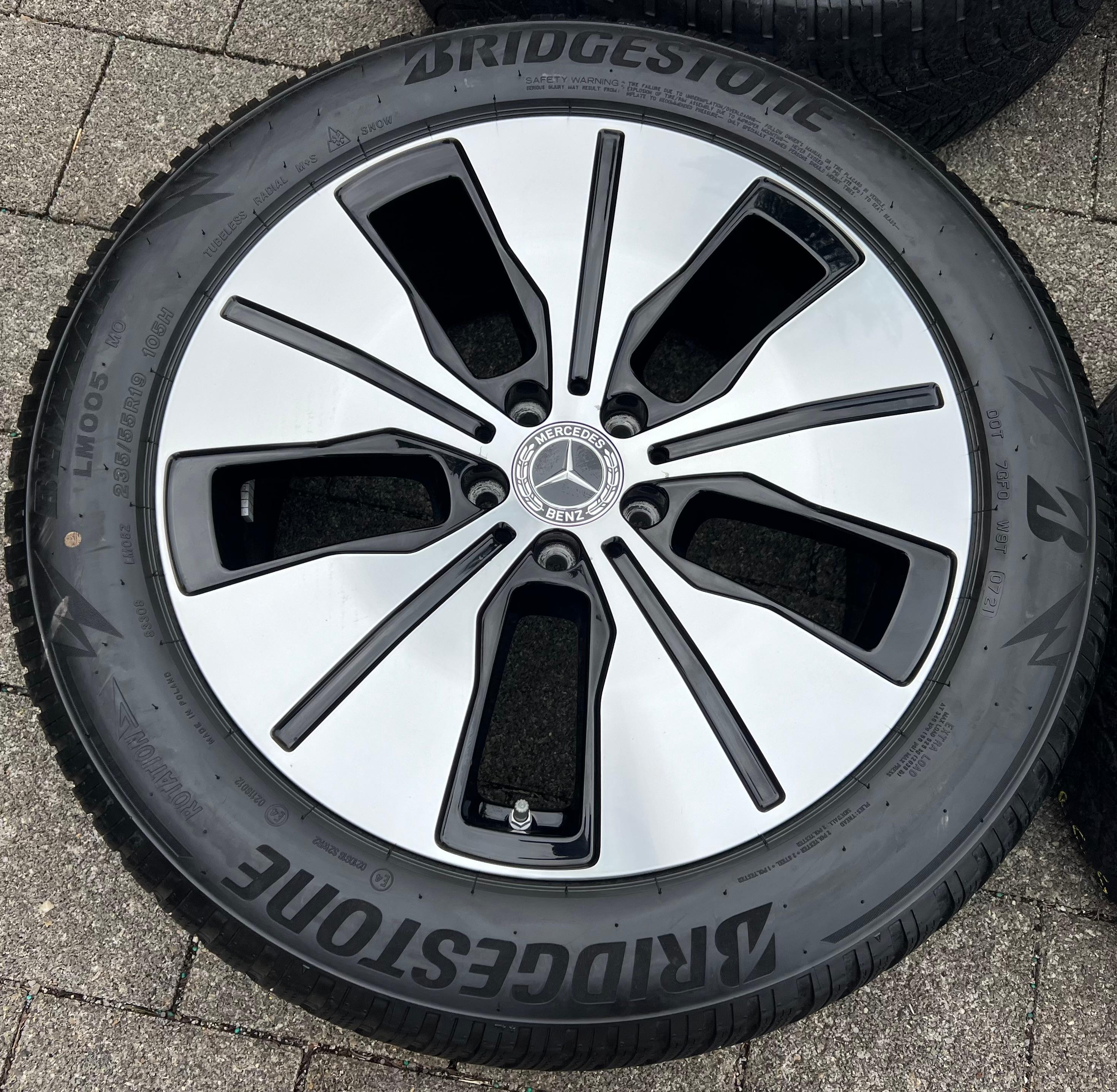 4 CERCHI IN LEGA ORIGINALI DA 19" MERCEDES BENZ EQC 293 A2934010100 RDKS 7,5x19 ET34