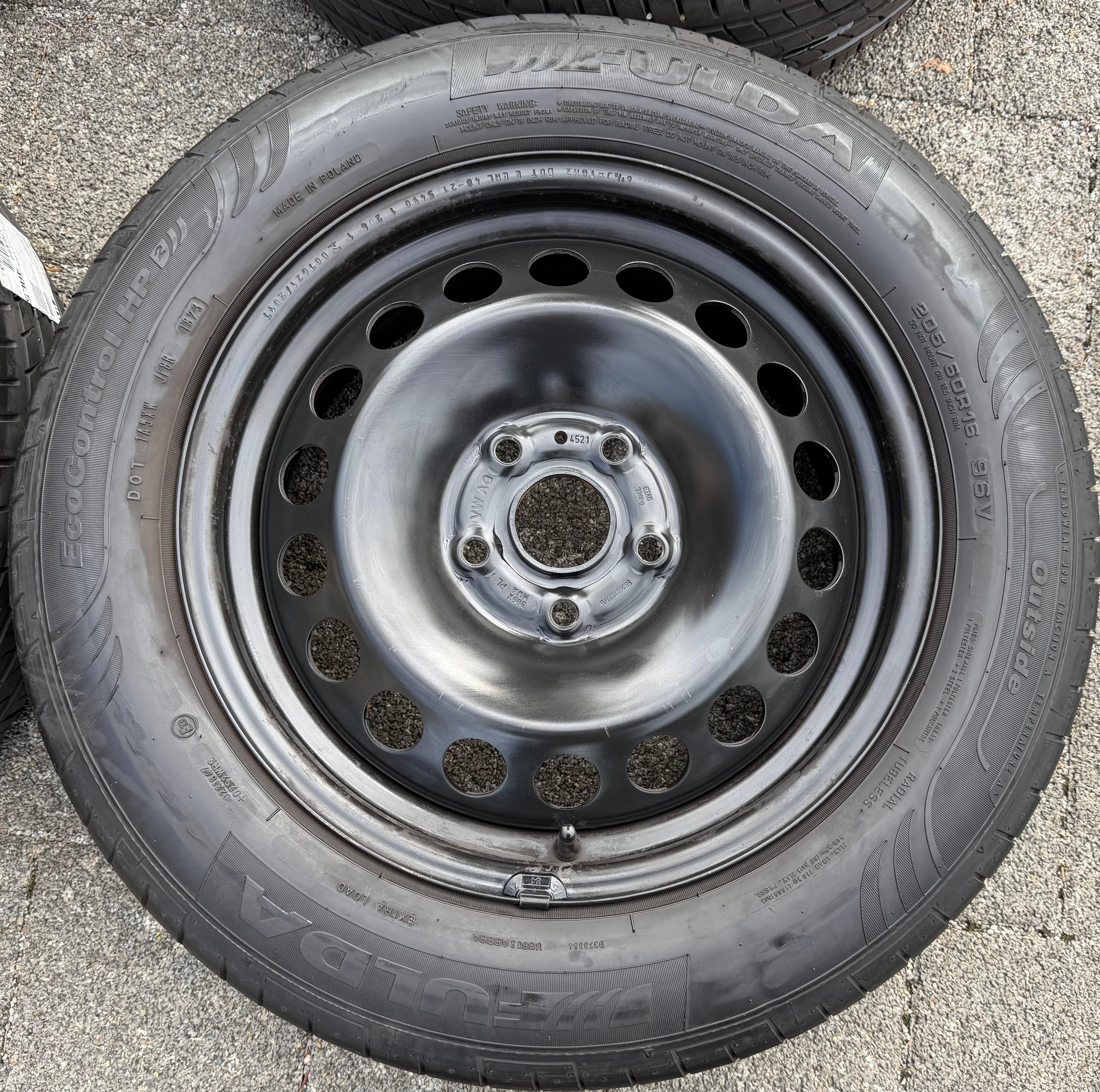 4 ORIGINAL STAHLFELGEN 16" FELGEN VW CADDY V SK 6,5x16 ET48 5x112 FREIHAUS