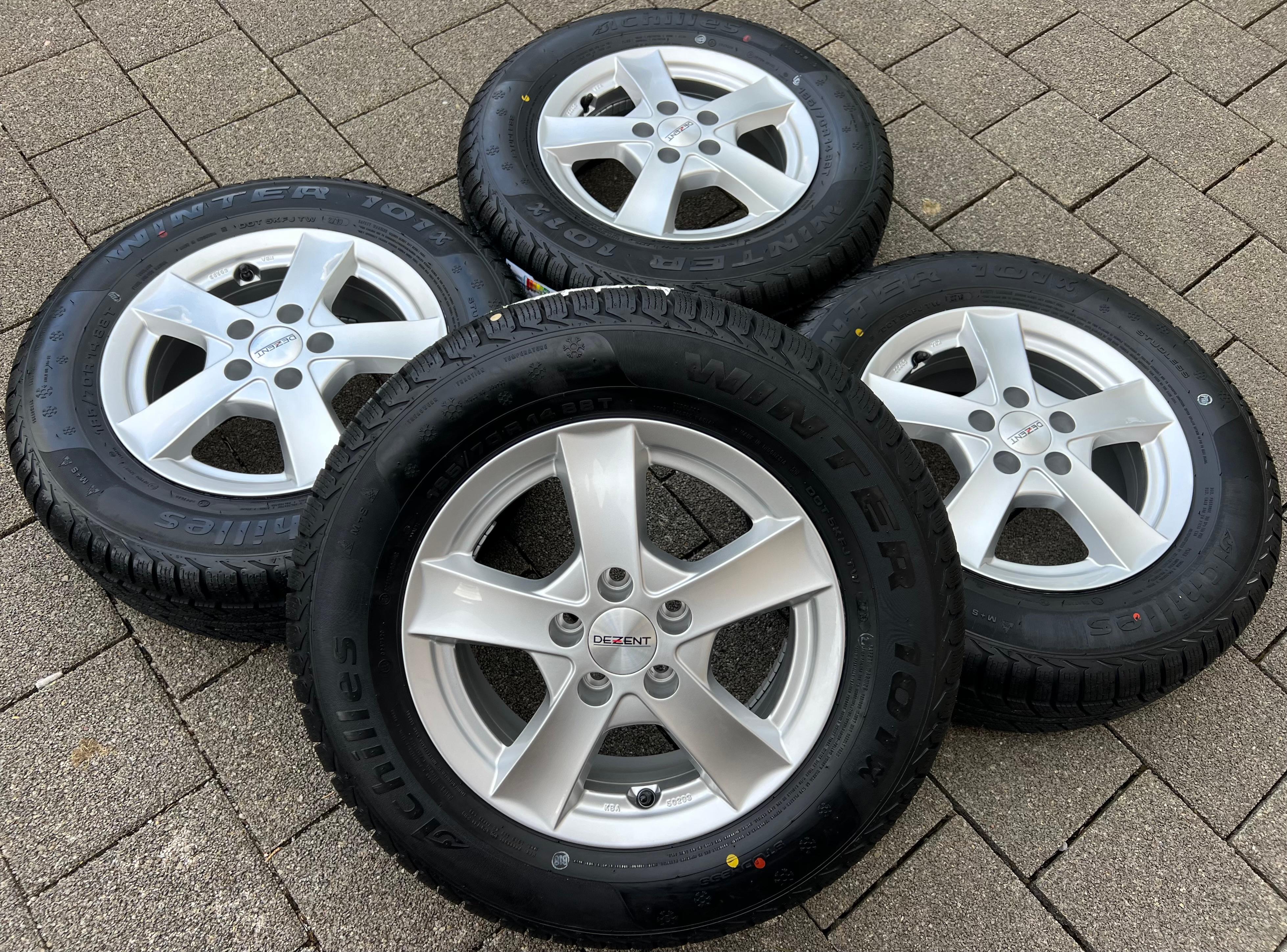 4 WINTERWIELEN SEAT IBIZA V KJ KL VW POLO AW 2GA 185/70R14 88T WINTERBANDEN