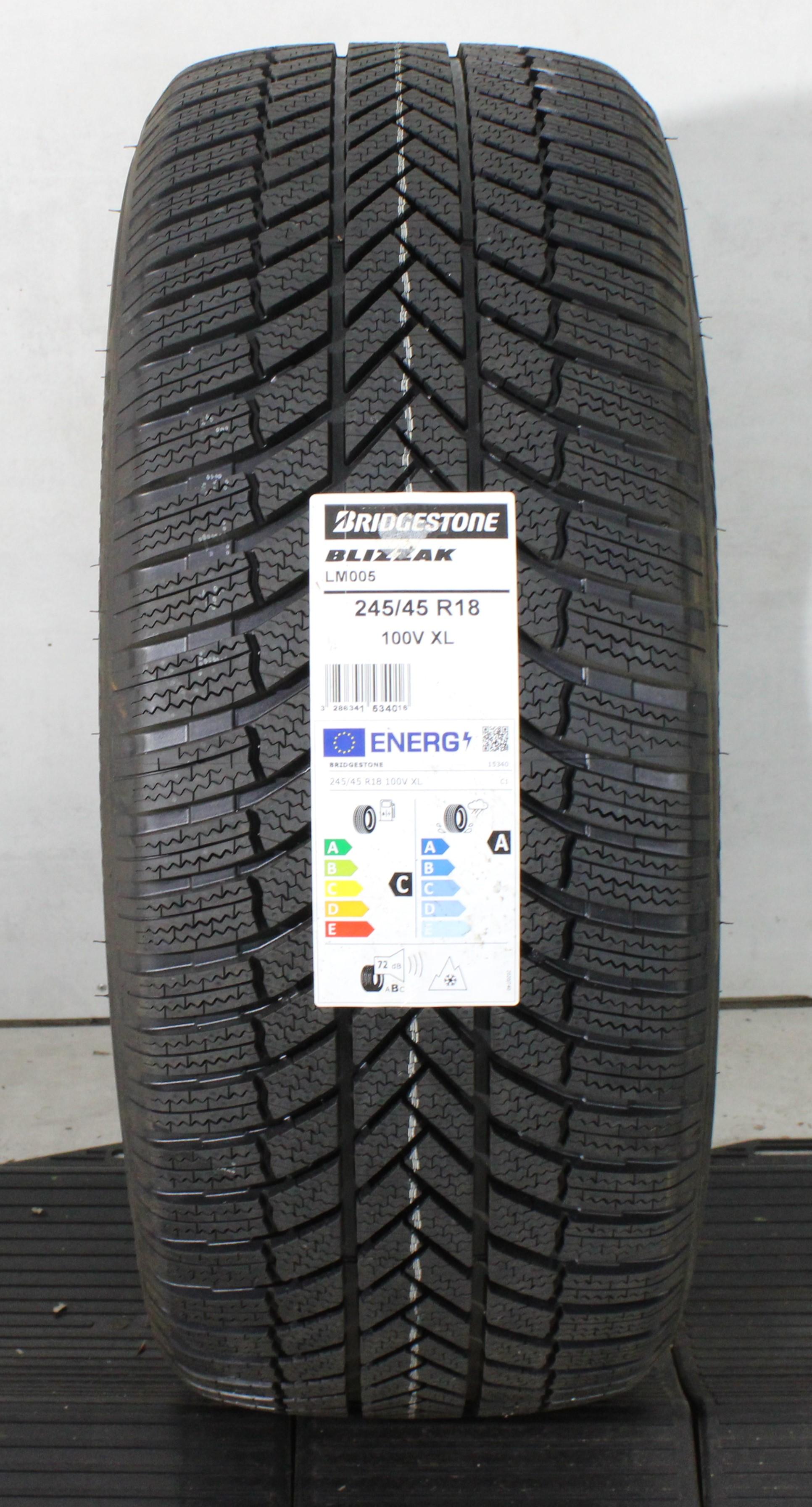 1 x 245/45R18 100V Winterreifen Bridgestone Blizzak LM005 2023 NEU