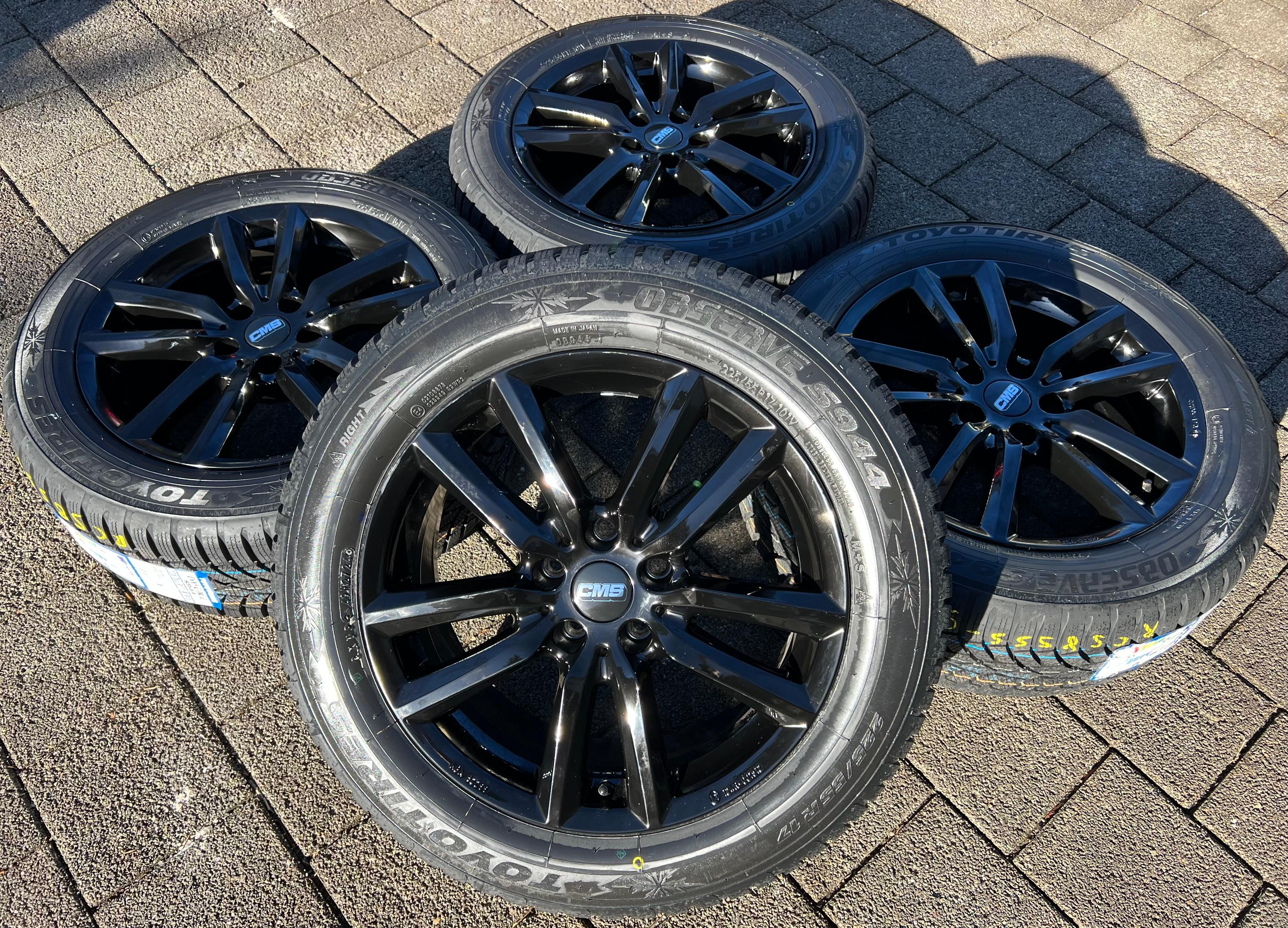 4 ALU 17" WINTERRÄDER AUDI A4 ALLROAD 8K A6 4G 225/55R17 101V TOYO 2024 NEU FREIHAUS