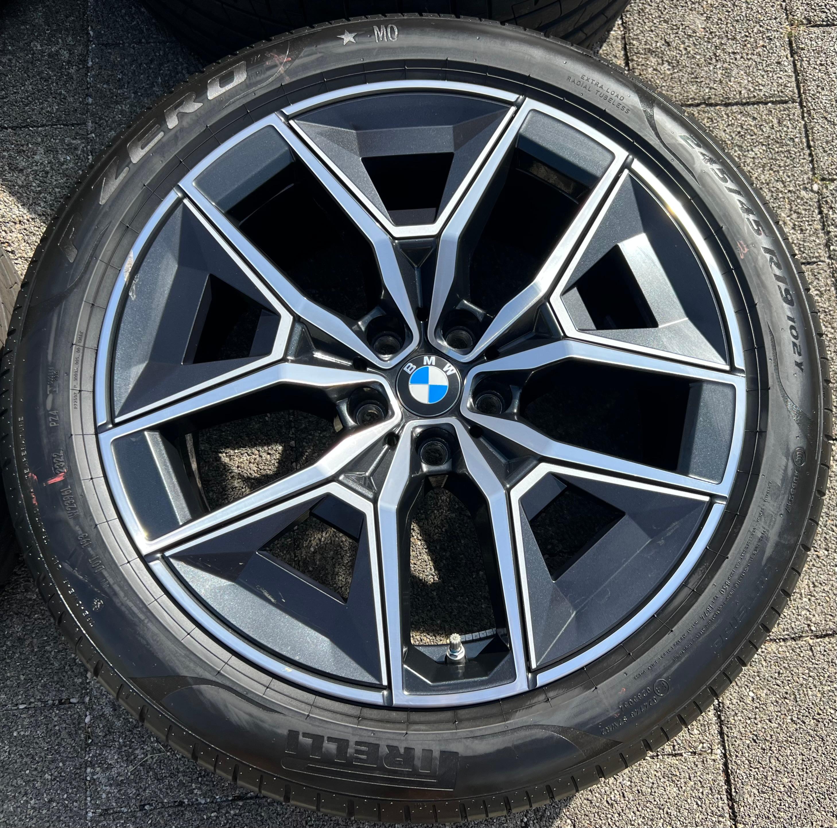 4 ORIGINAL 19" ALU SUMMER WHEELS BMW 5 SERIES i5 G60 G61 STYLIN 934 PIRELLI 2022 FREIHAUS