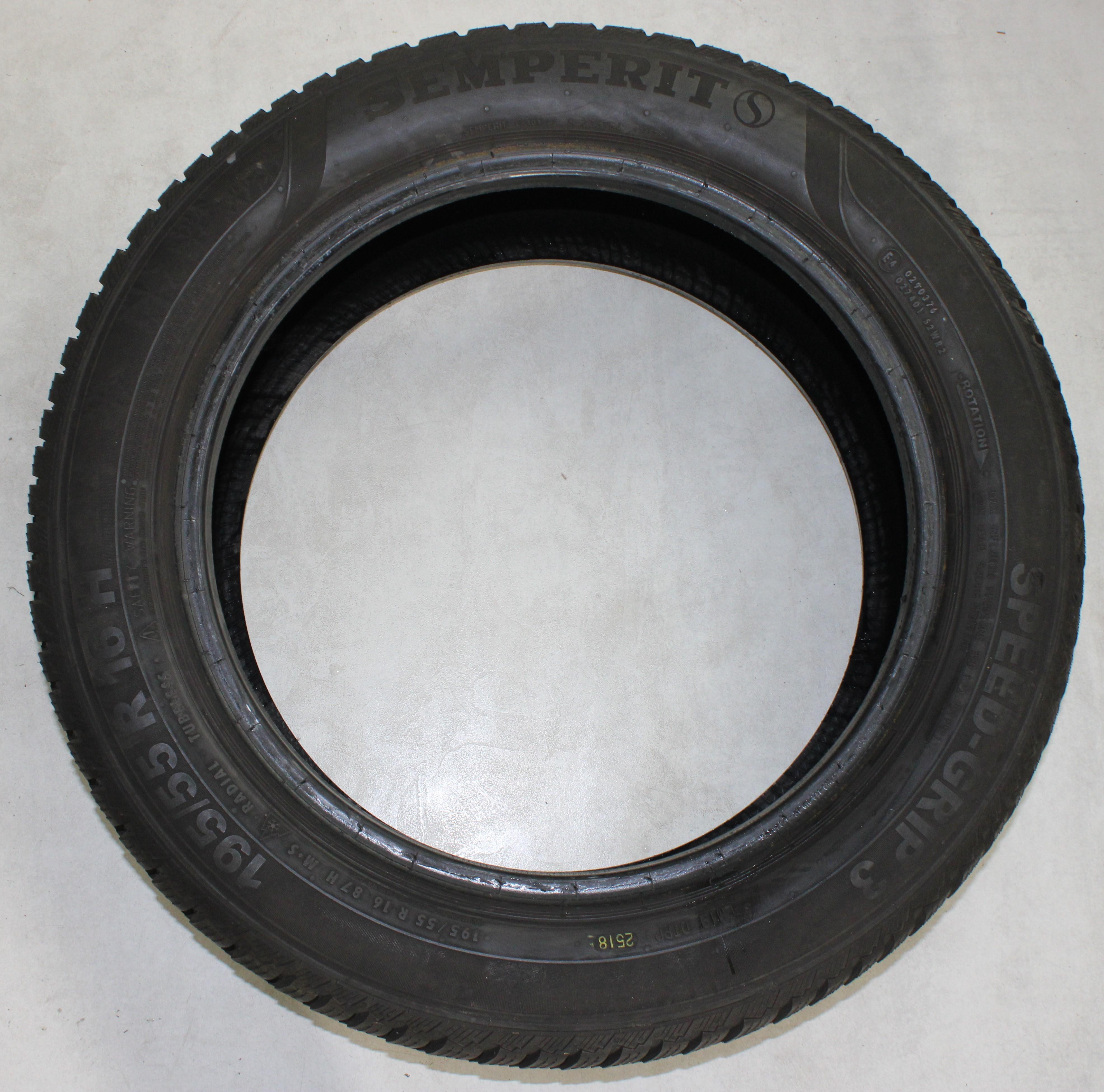 2 x pneumatici invernali 195/55R16 87H Semperit Speed-Grip 3 6,5-7mm 2018