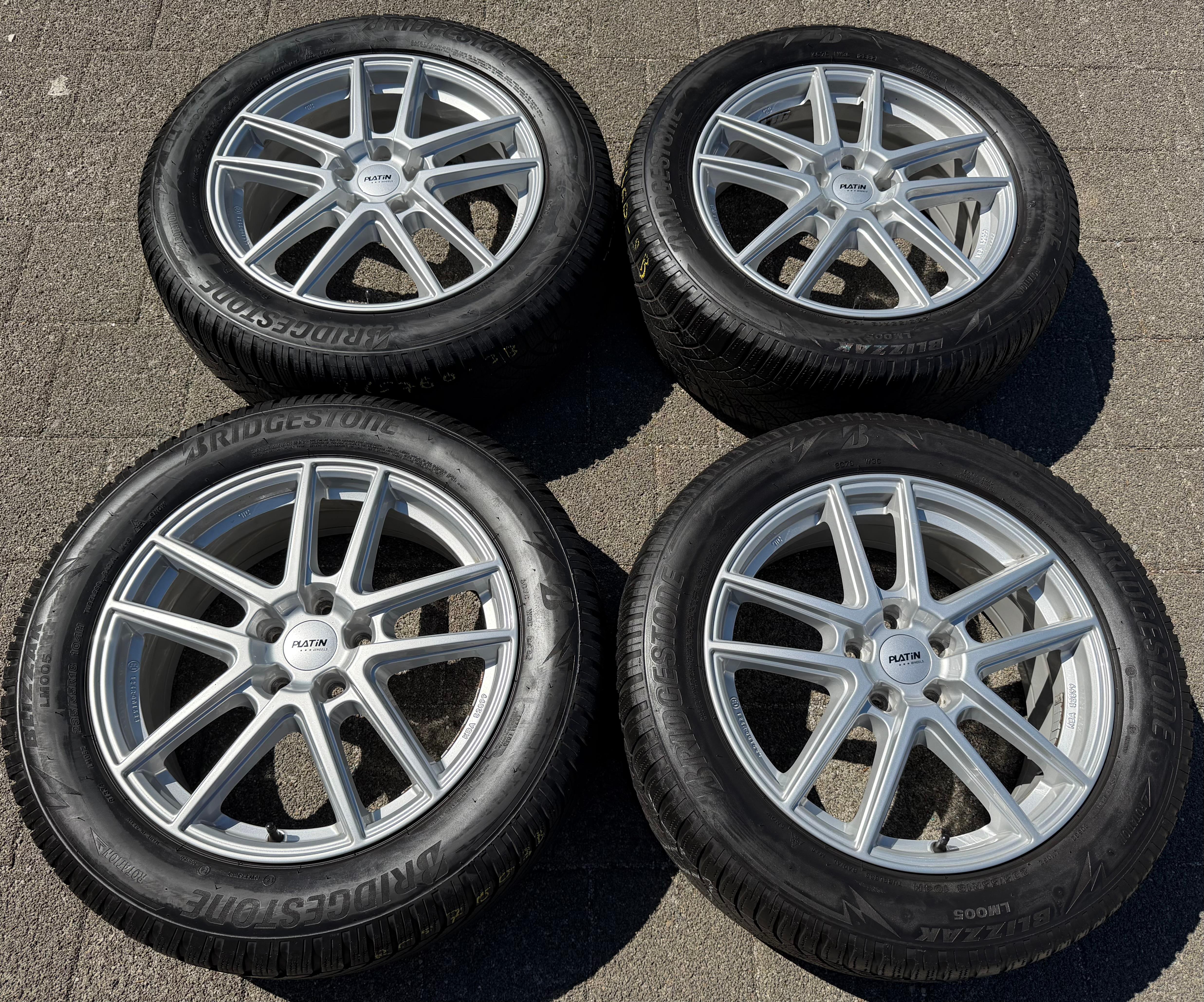 4 llantas de aluminio de 18" para VW Passat, T-Roc, Tiguan, Touran, SEAT Tarraco, Škoda Kodiaq, 7x18 ET43