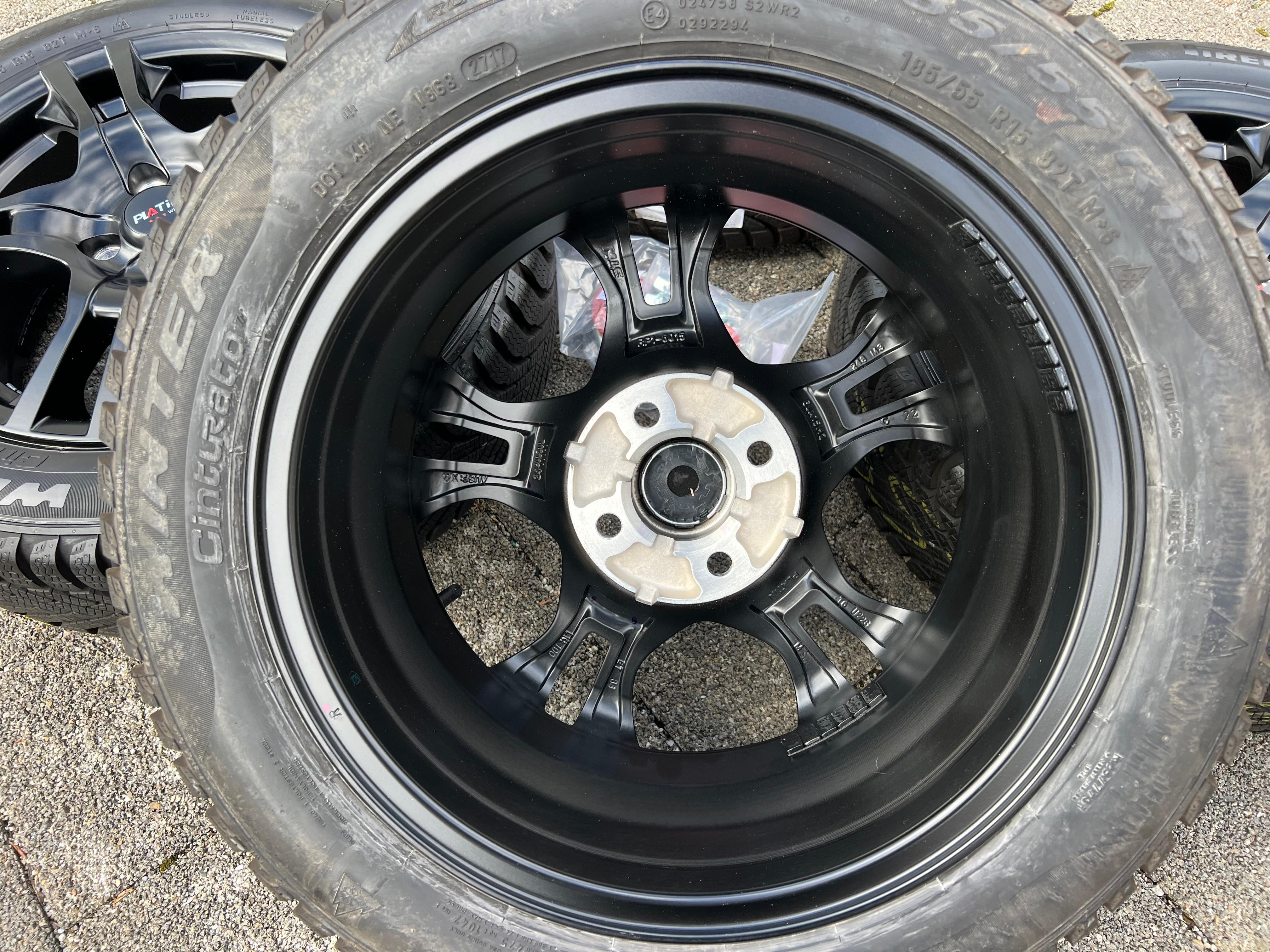 4 llantas de aluminio de invierno para VW UP, UP!, SEAT MII y ŠKODA CITIGO, con neumáticos de invierno 185/55R15 82T, envío gratuito