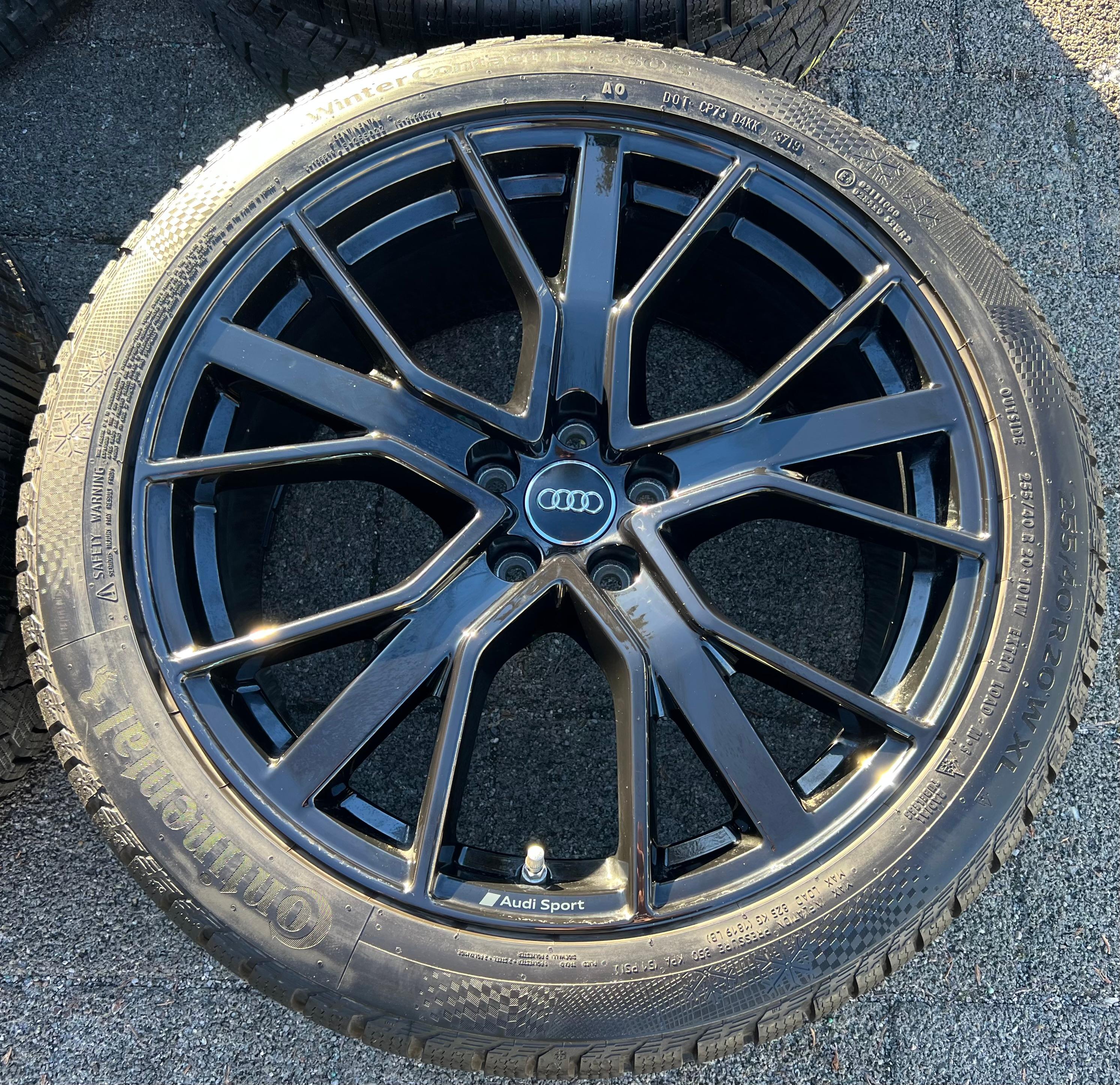 4 ORIGINAL 20" ALU WINTERRÄDER AUDI Q3 F3 RSQ3 83A601025T 255/40R20 101W CONTINENTAL
