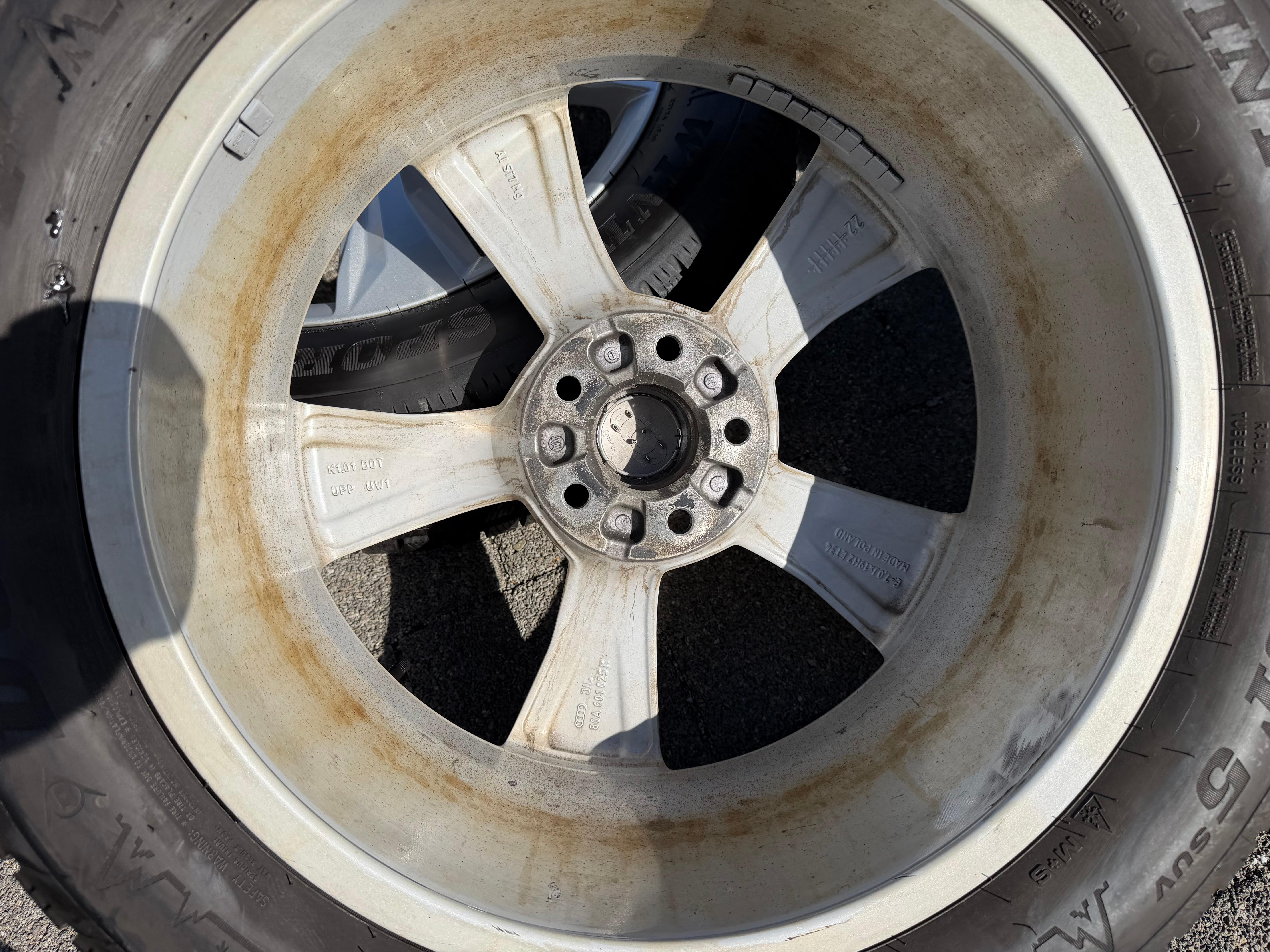 4 roues hiver complètes en alliage d’origine 19" Audi Q5 SQ5 FY 80A601025K 235/55R19 105V Dunlop