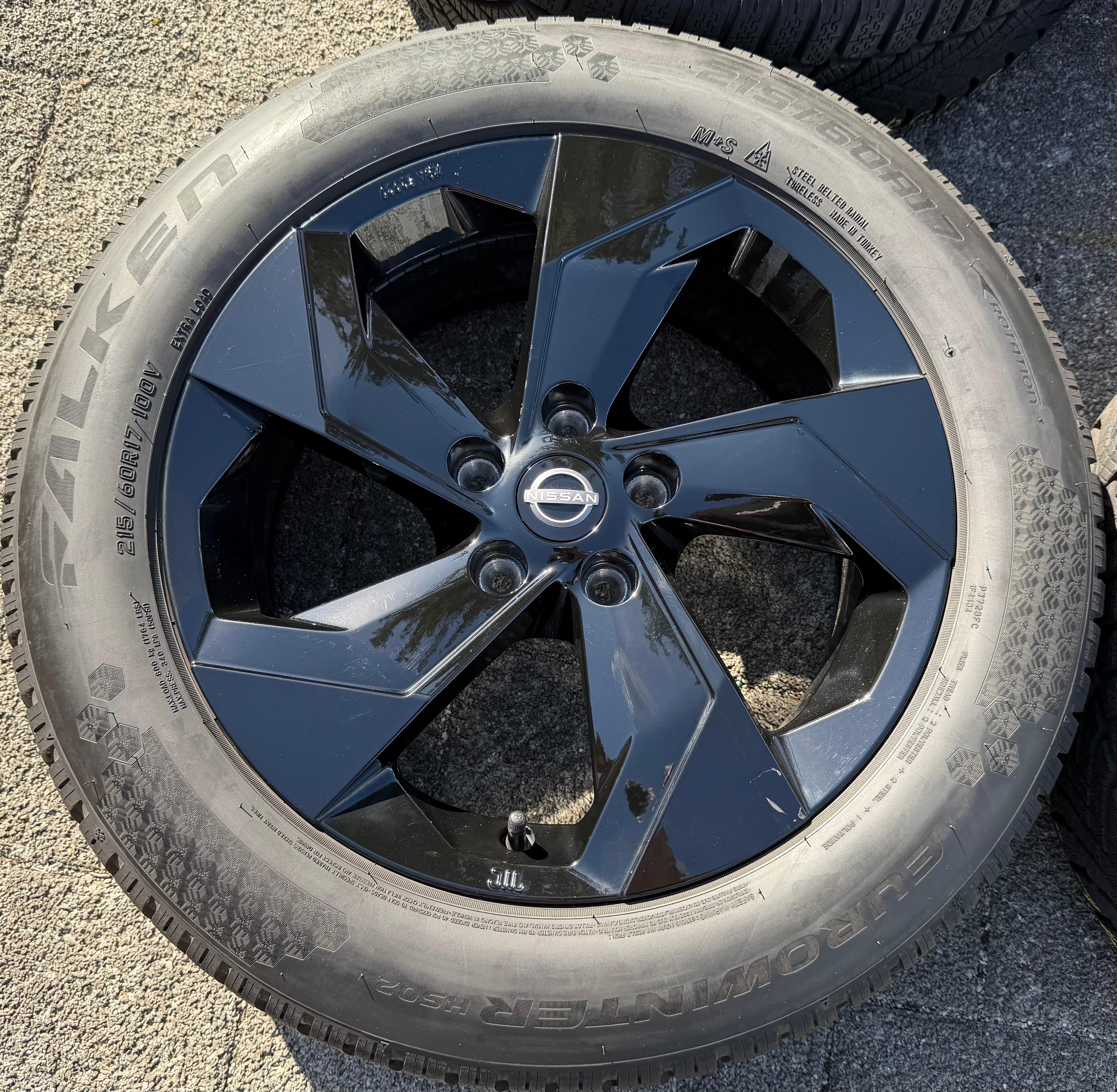 4 Original 17" Alu Winterräder Nissan Qashqai II J11 KB409-HV200 215/60R17 RDKS