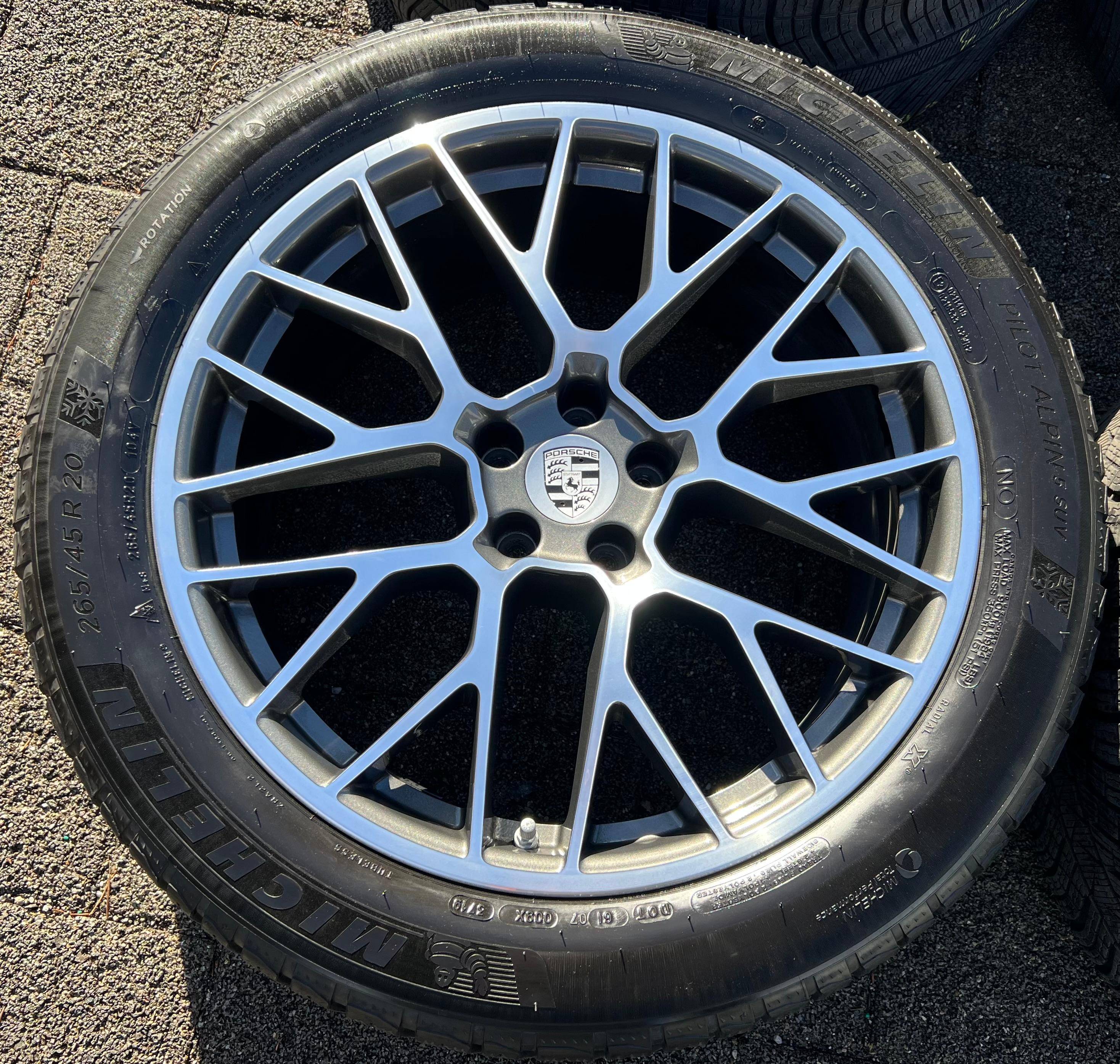 4 ORIGINAL 20" ALU WINTERRÄDER PORSCHE MACAN I & II RS SPYDER FELGEN MICHELIN