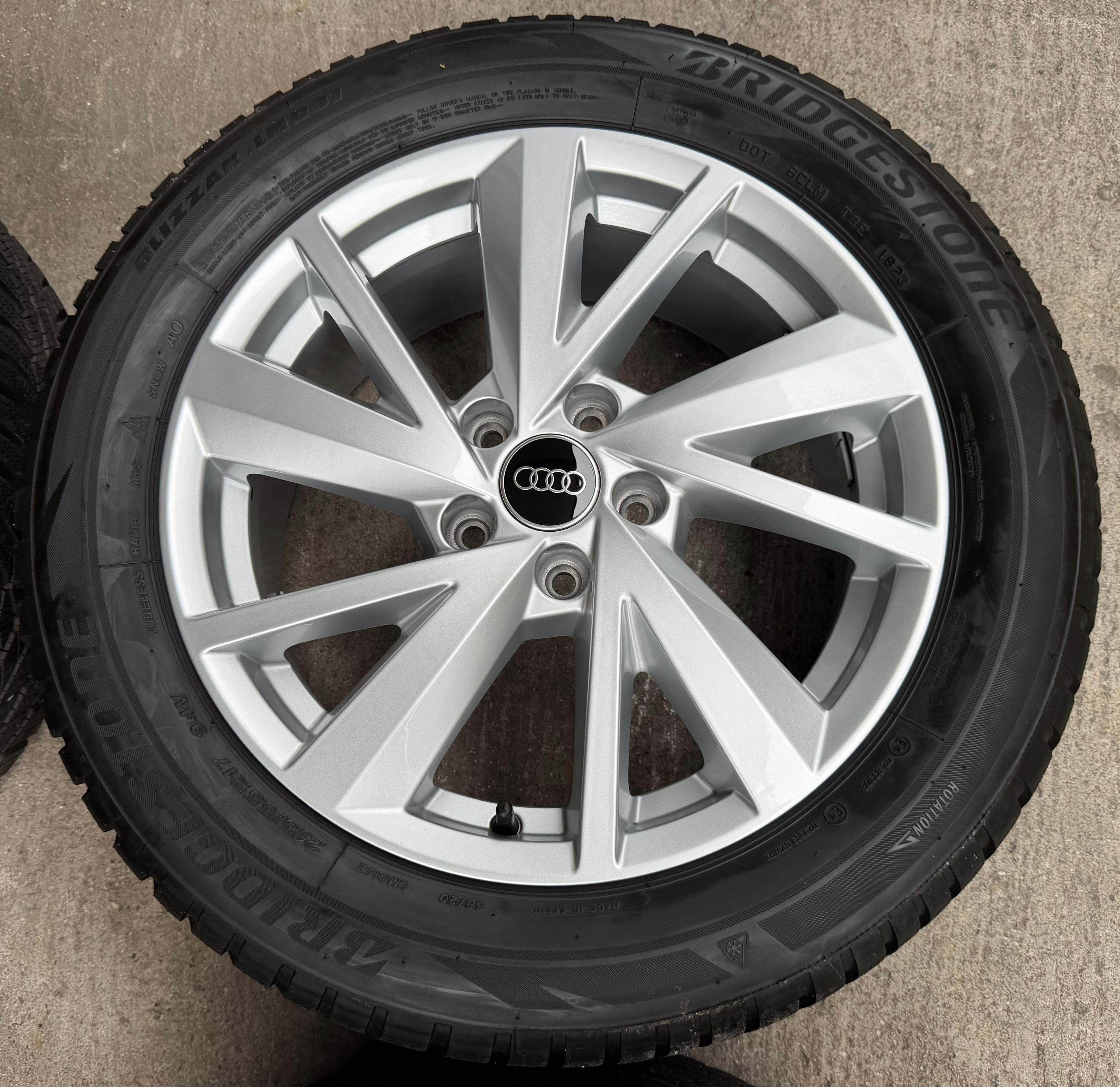 4 Original 17" Alu Winterräder Audi Q2 215/55R17 94V Bridgestone 2023