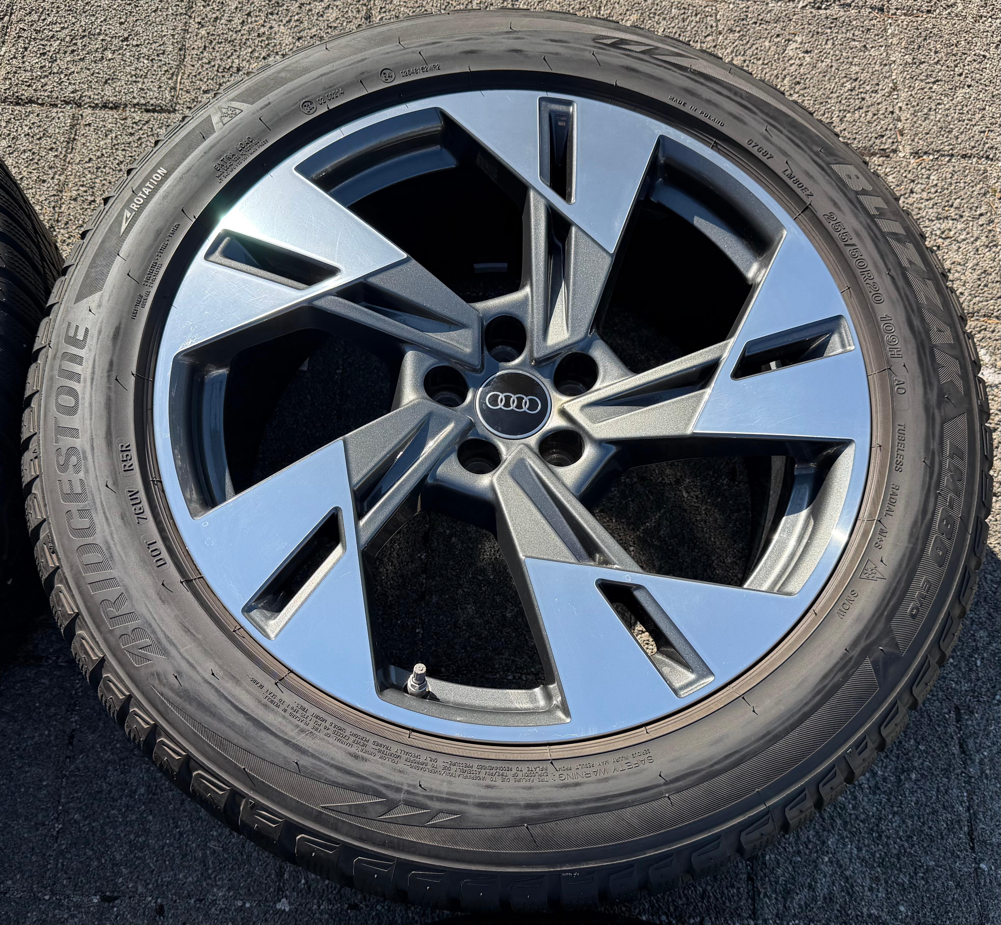 4 ORIGINAL 20" ALU WINTERRÄDER AUDI E-TRON Q8 ETRON 4KE601025T 255/50R20 109H
