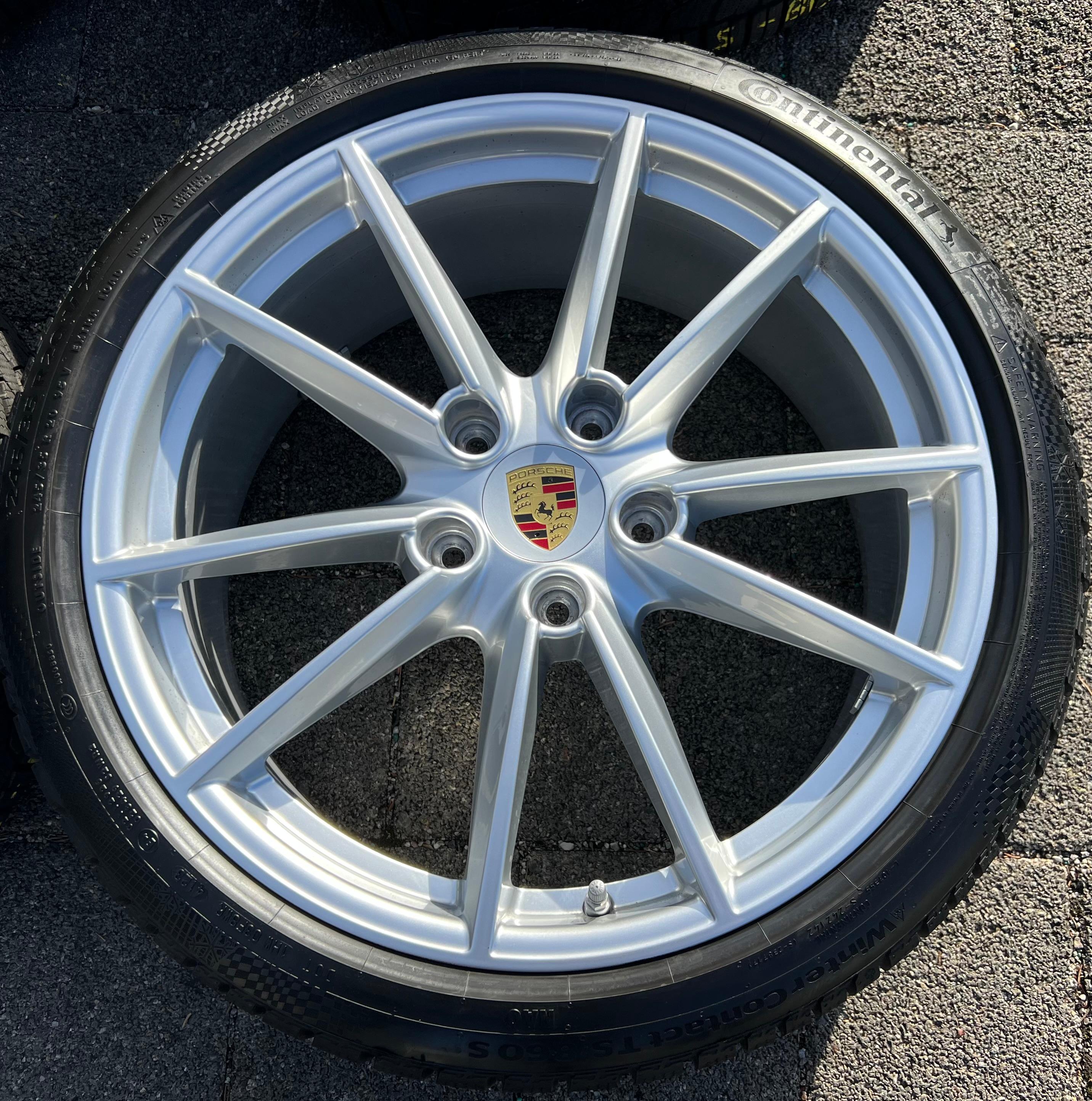 4 RUEDAS DE INVIERNO DE ALEACIÓN ORIGINALES DE 20" 21" PARA PORSCHE 911 992 992601025C 992601025D RDKS