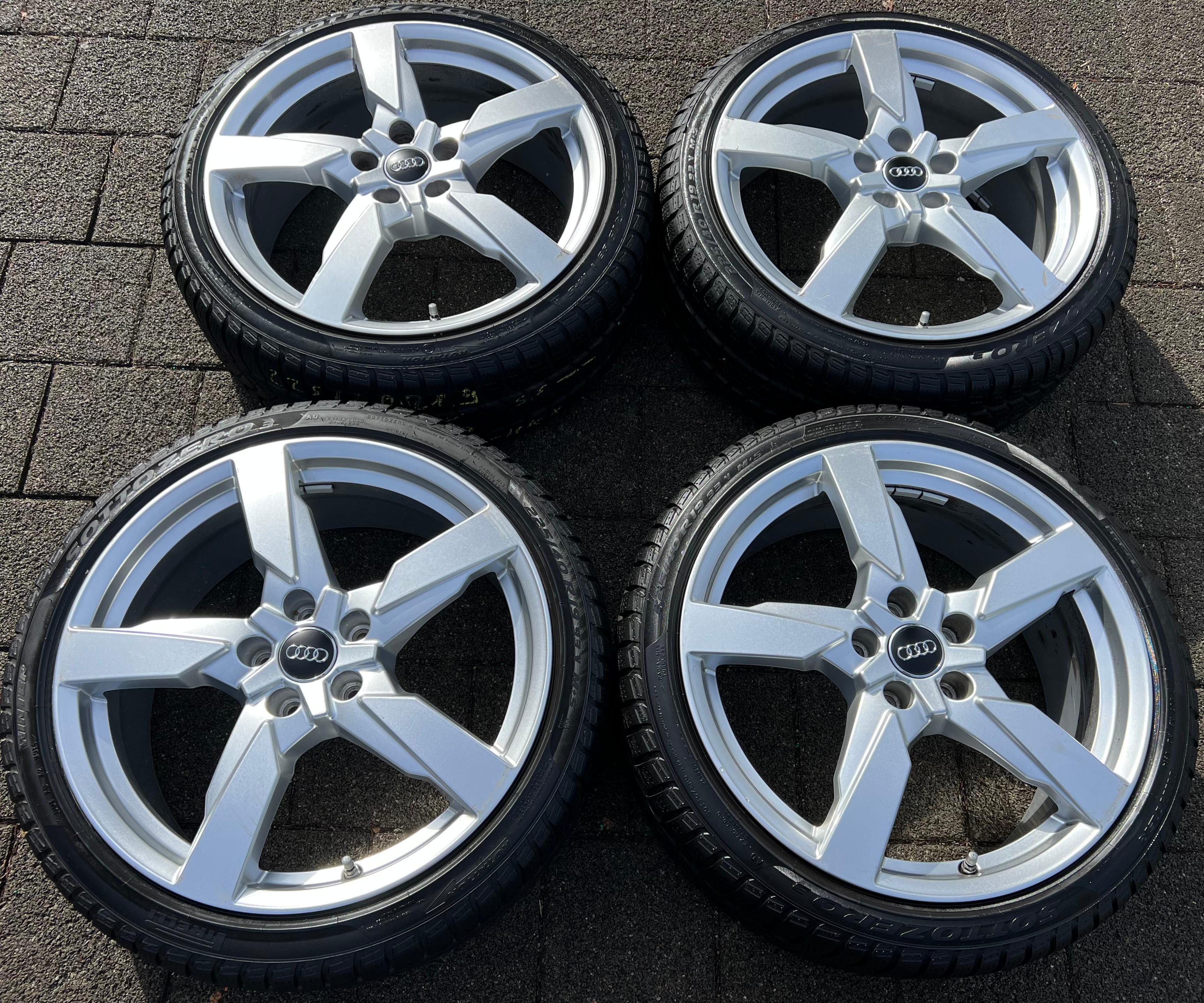 4 LLANTAS DE INVIERNO ORIGINALES DE ALUMINIO 19" AUDI TT TTS 8S 8S0601025AG 225/40R19 93V ENTREGA GRATUITA