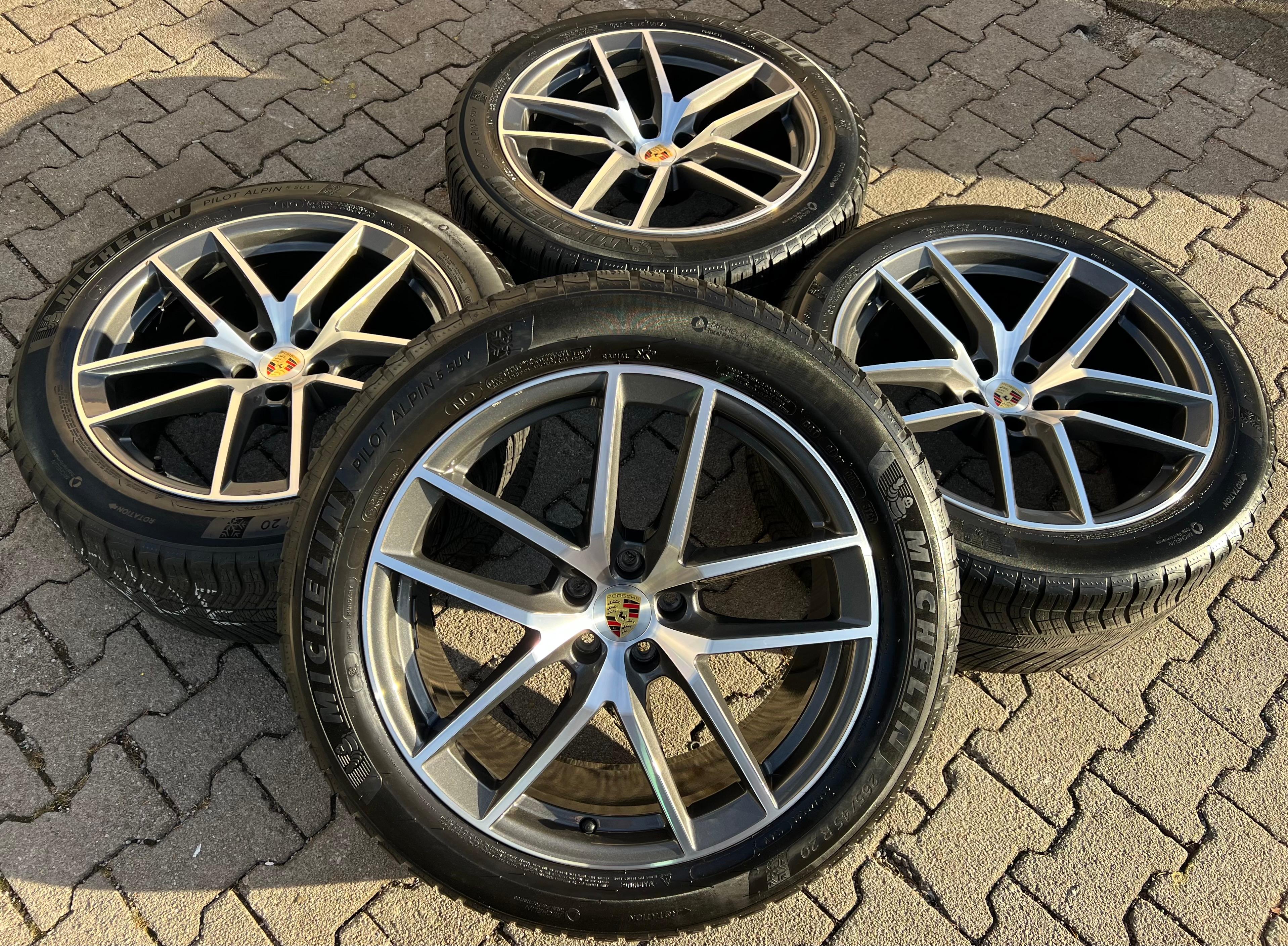 4 ORIGINAL 20" ALU WINTERRÄDER PORSCHE MACAN 265/45R20 104V 295/40R20 106V RDKS