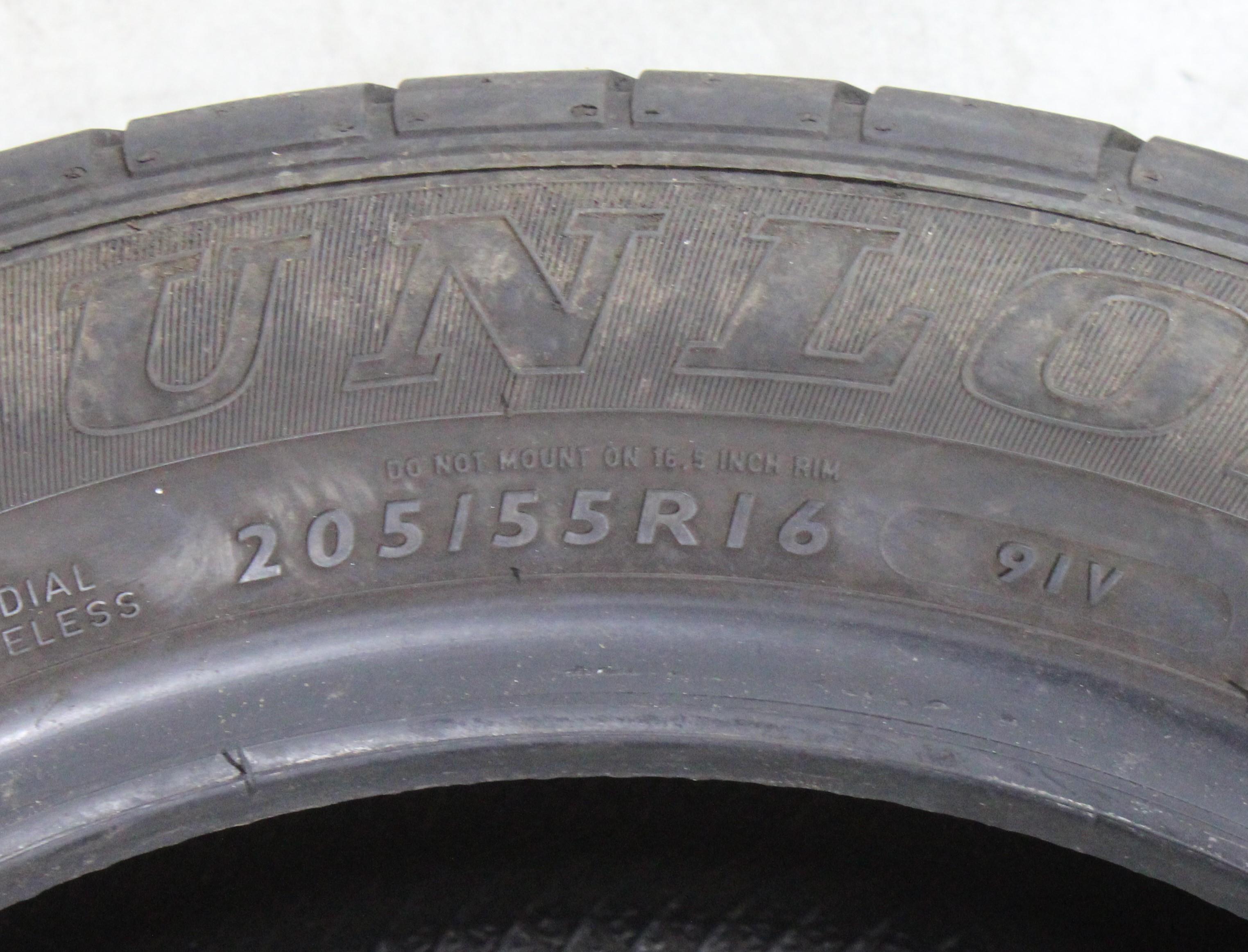 4 x 205/55R16 911V Sommerreifen Dunlop SP Sport Fastresponse 2x 6mm und 2x 5,5mm 2013