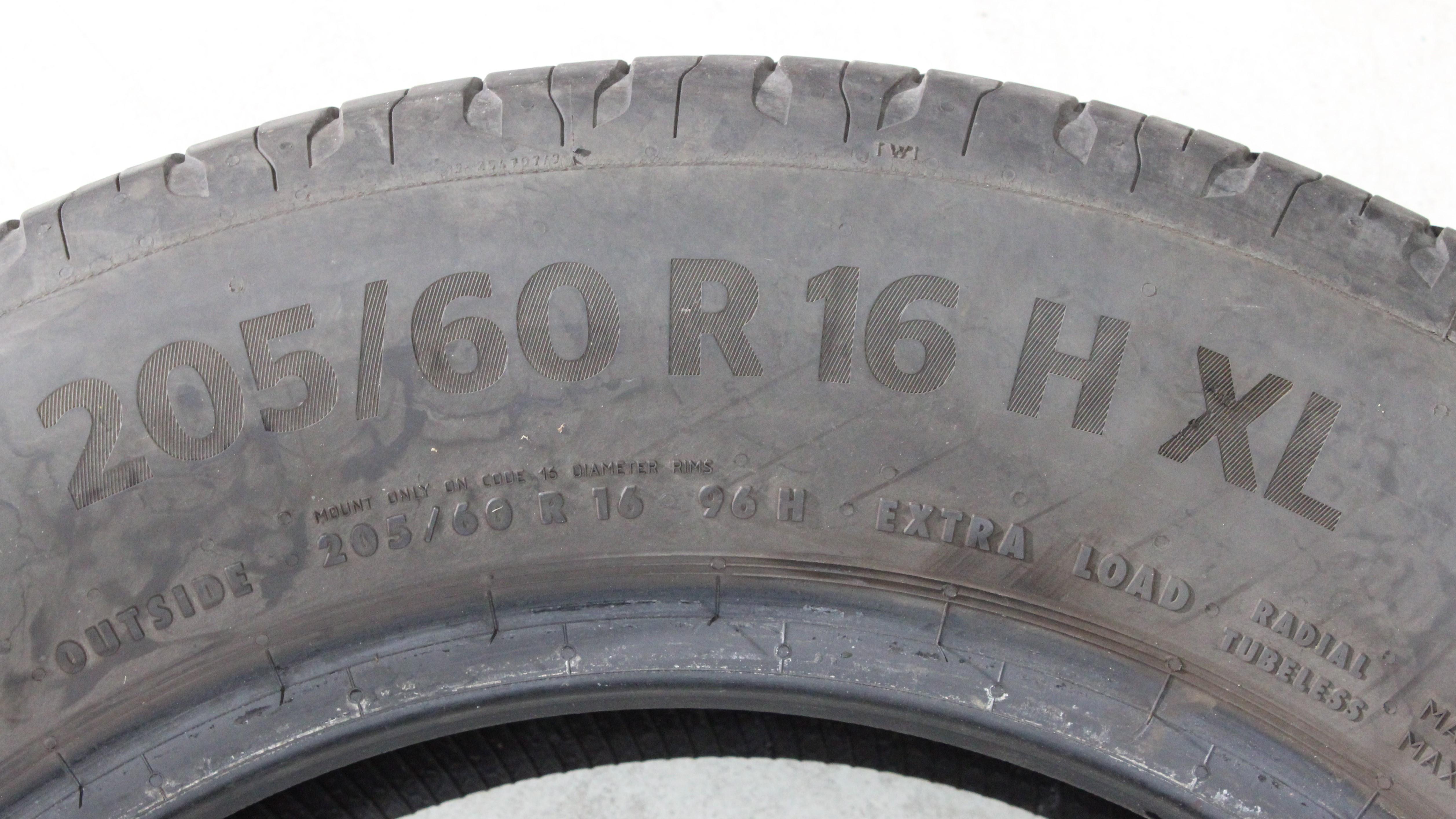 2 x 205/60R16 96H Sommerreifen Continental Eco Contact 6 5mm 2022 XL