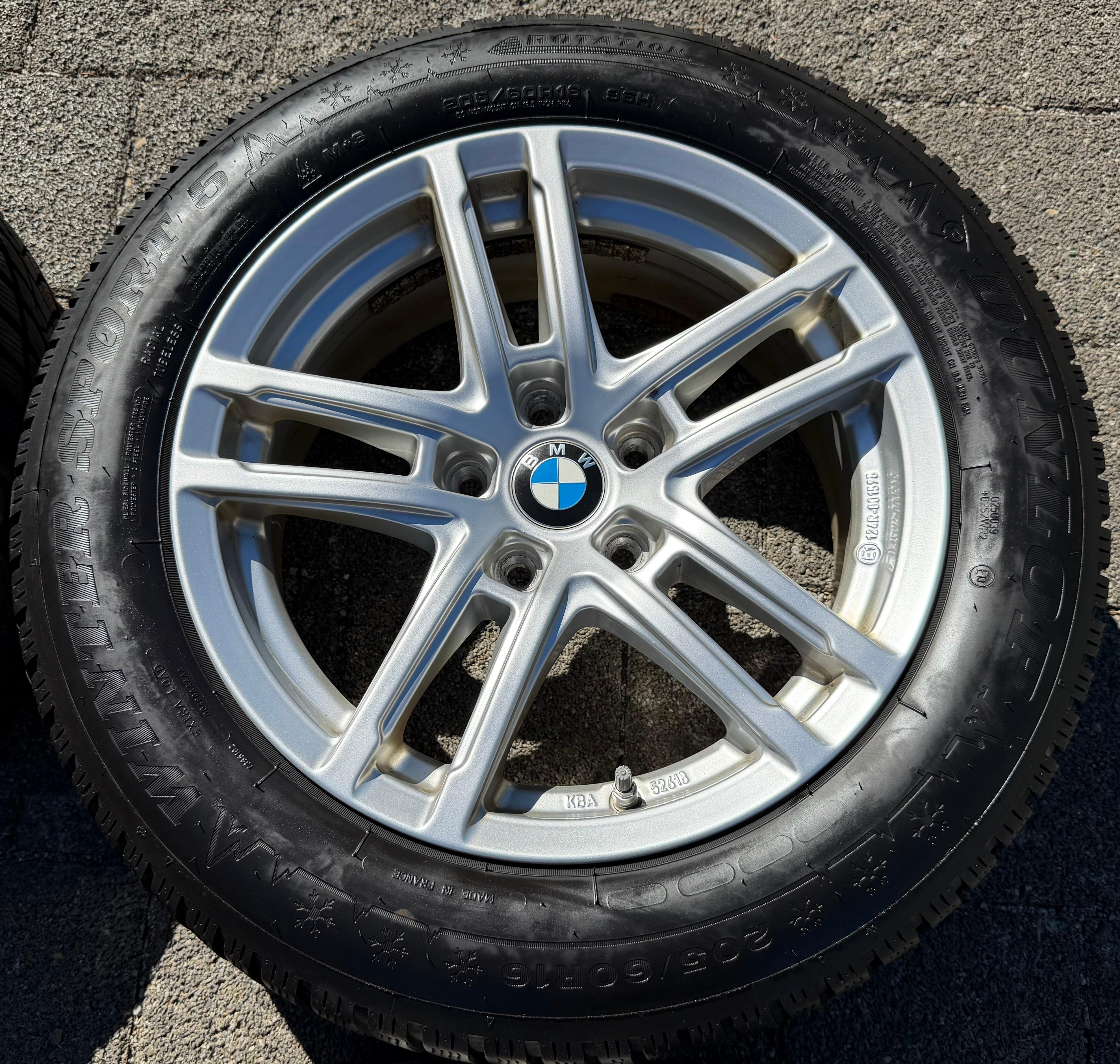 4 ruedas de invierno de aluminio para BMW Serie 3 G20 G21 G3K G3L 205/60R16 96H Dunlop RDKS 2023