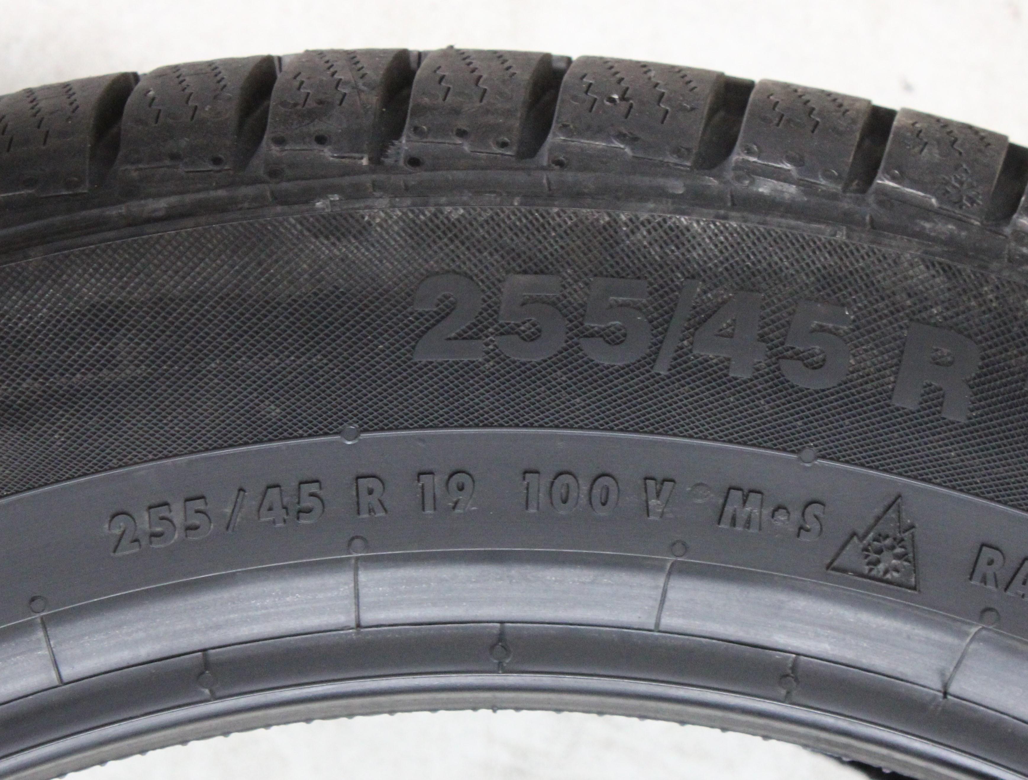 2 x 255/45R19 100V Winterreifen Continental Winter Contact TS830P N0 Volles Profil 2024