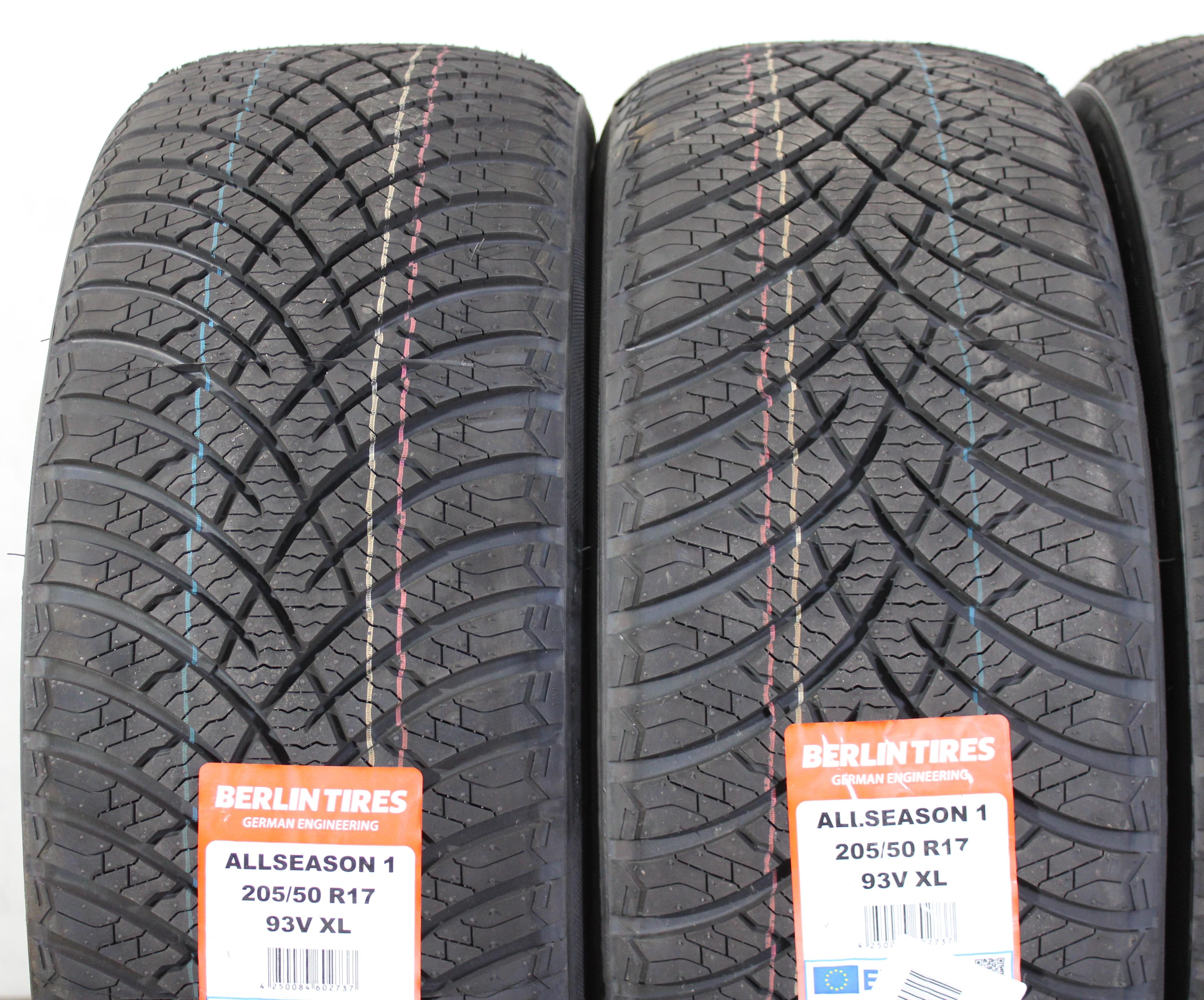 4 x 205/50R17 93V neumáticos para todas las estaciones Berlin Tires All Season 1 2024 NUEVO
