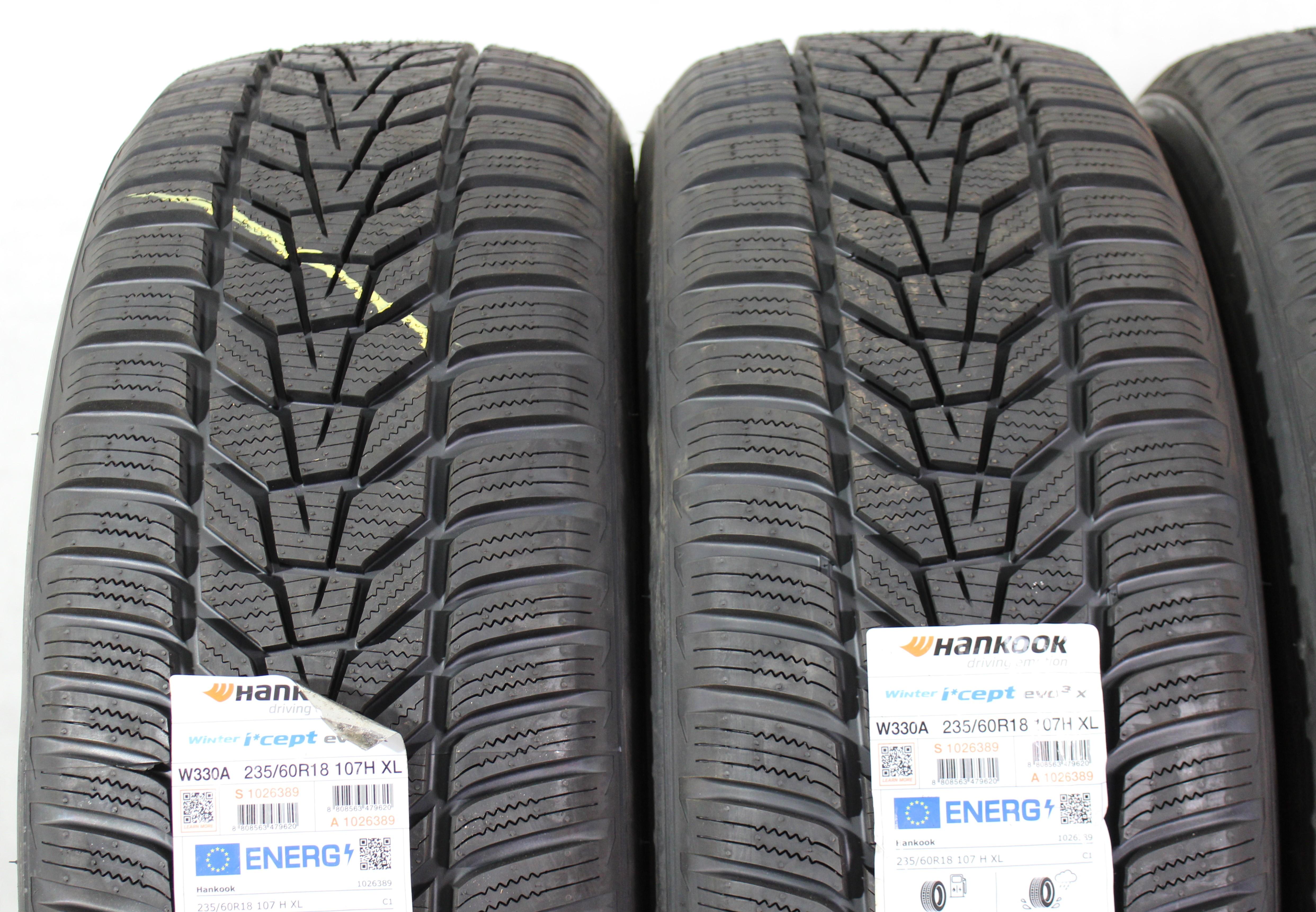 4 x 235/60R18 107H Winterreifen Hankook Winter I*Cept Evo 3 X 2022 NEU Freihaus