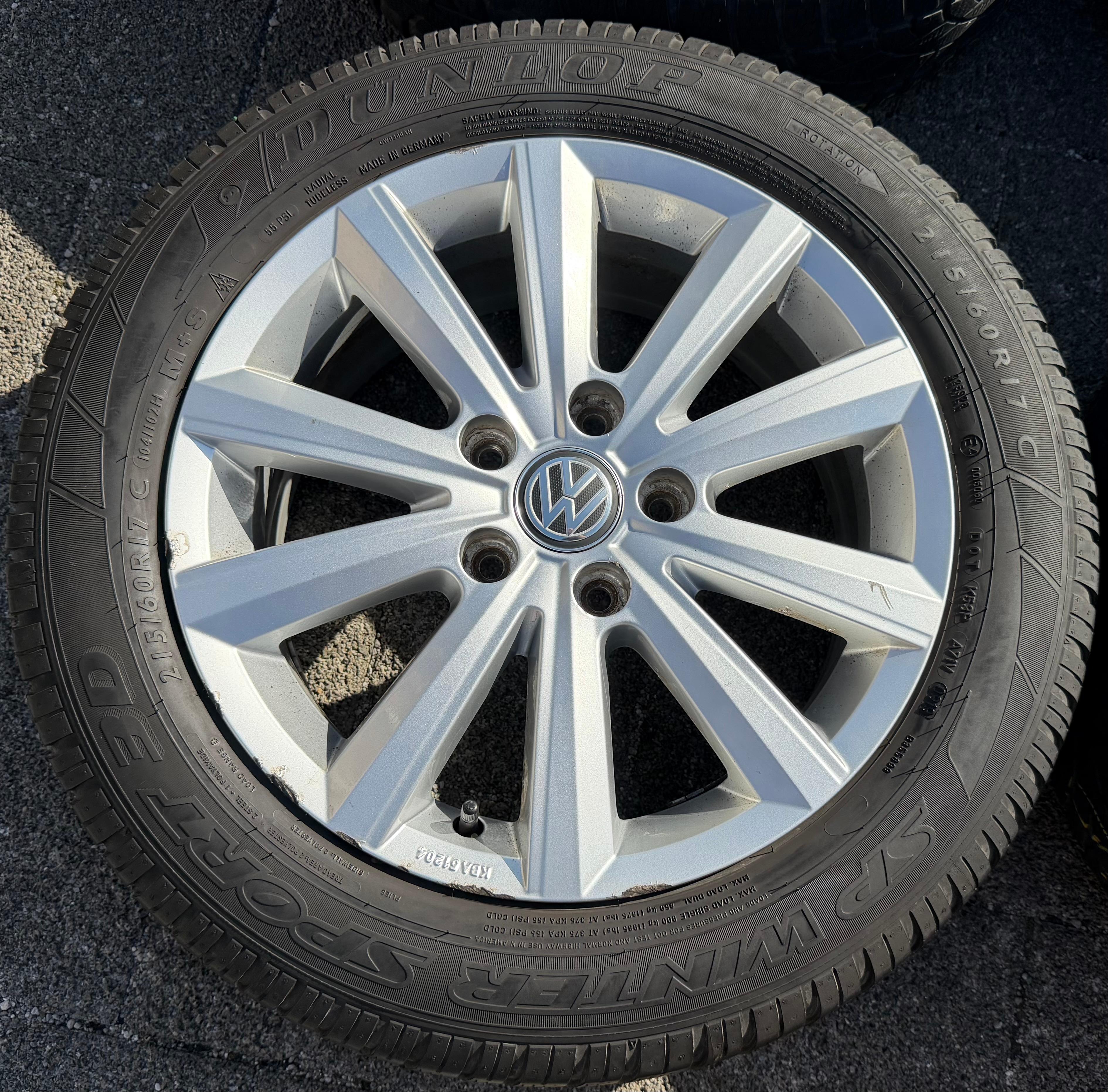4 Original 17" Alufelgen VW BUS T5 T6 7x17 ET55 5x120 Merano 7E0071497A