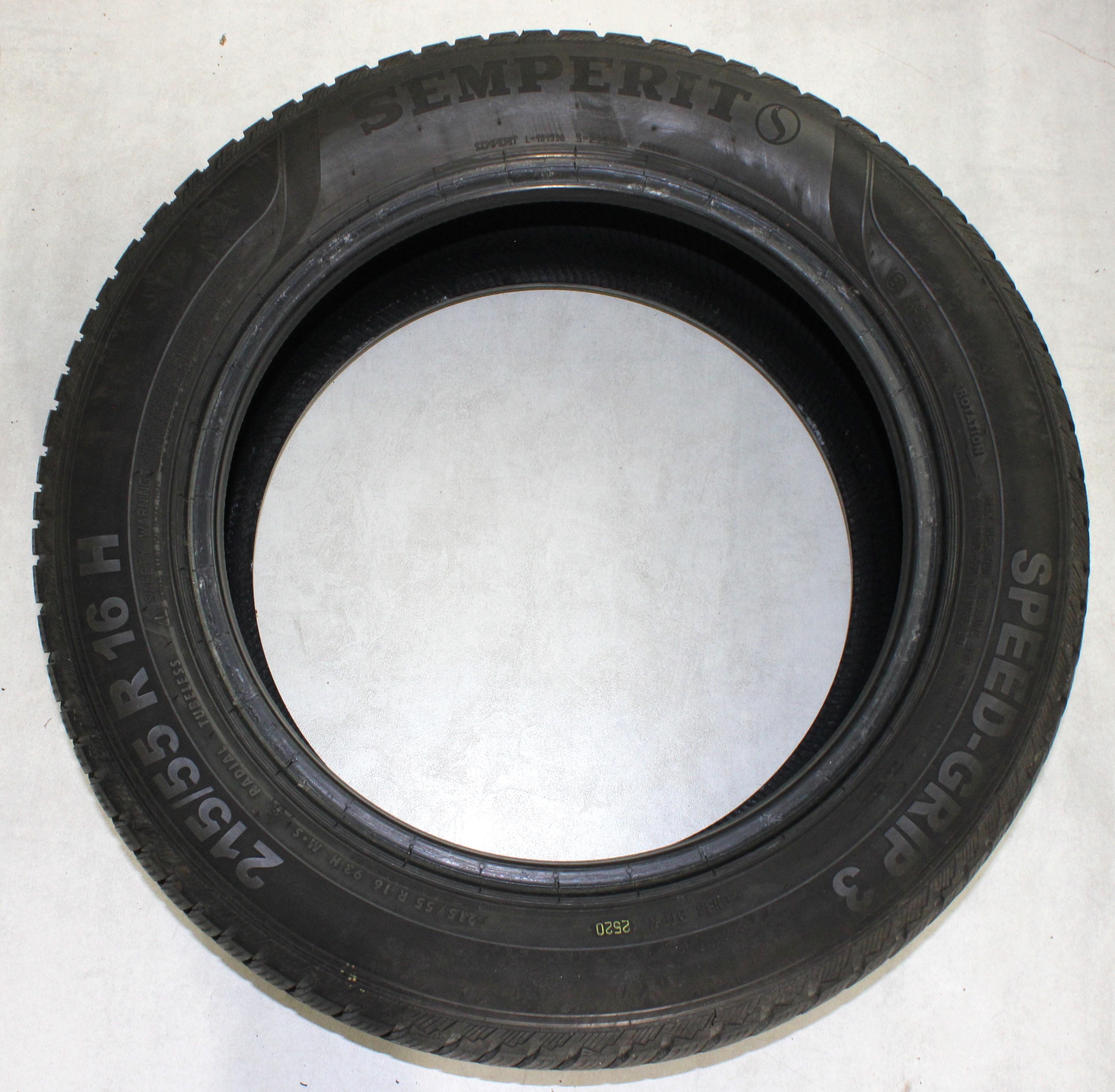 4 x 215/55R16 93H Winterreifen Semperit Speed-Grip 3 5-5,5mm 2020