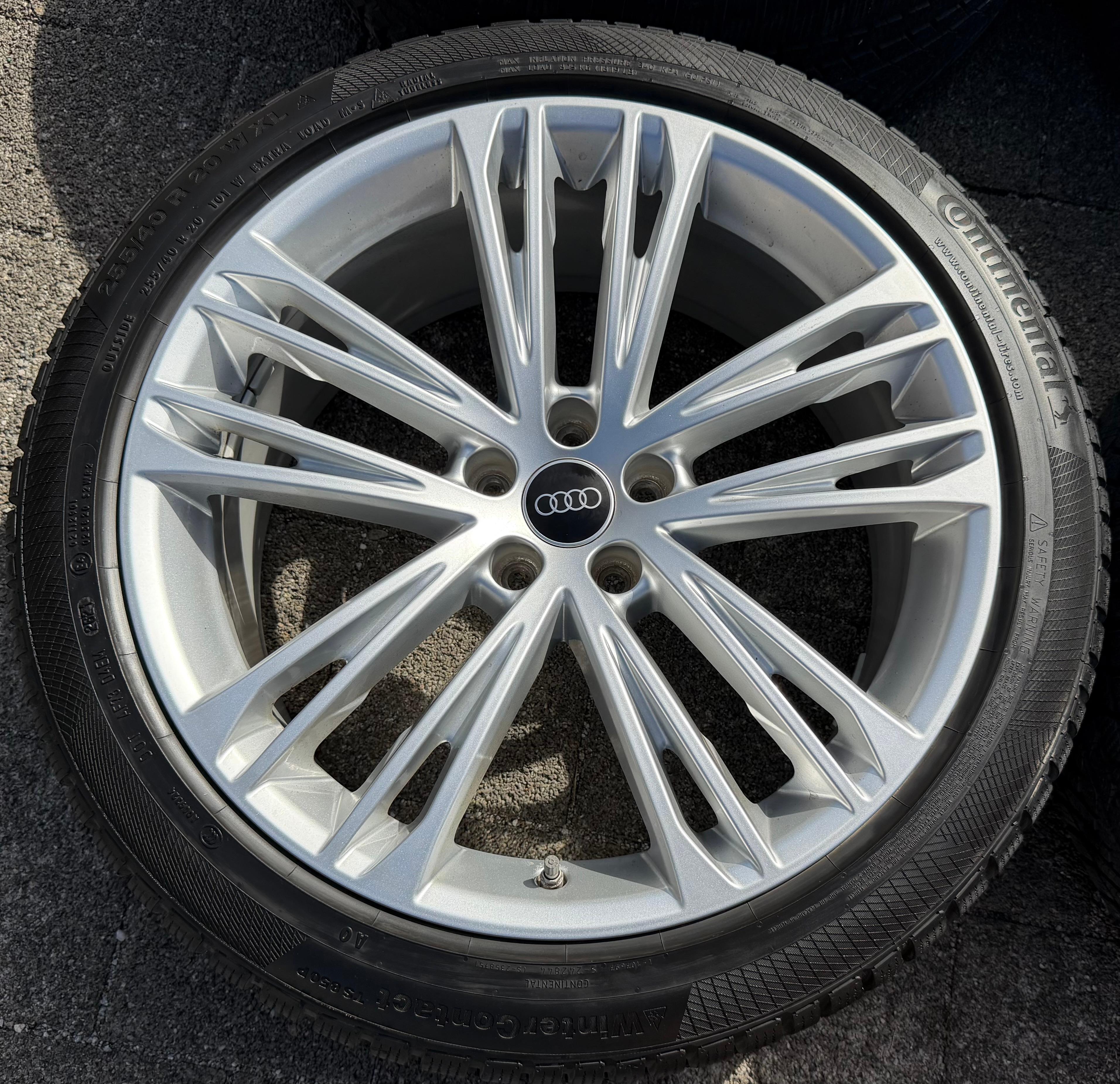 4 Original 20" Alu Winterräder Audi A7 S7 4K 4K8601025F 255/40R20 101W RDKS Continental