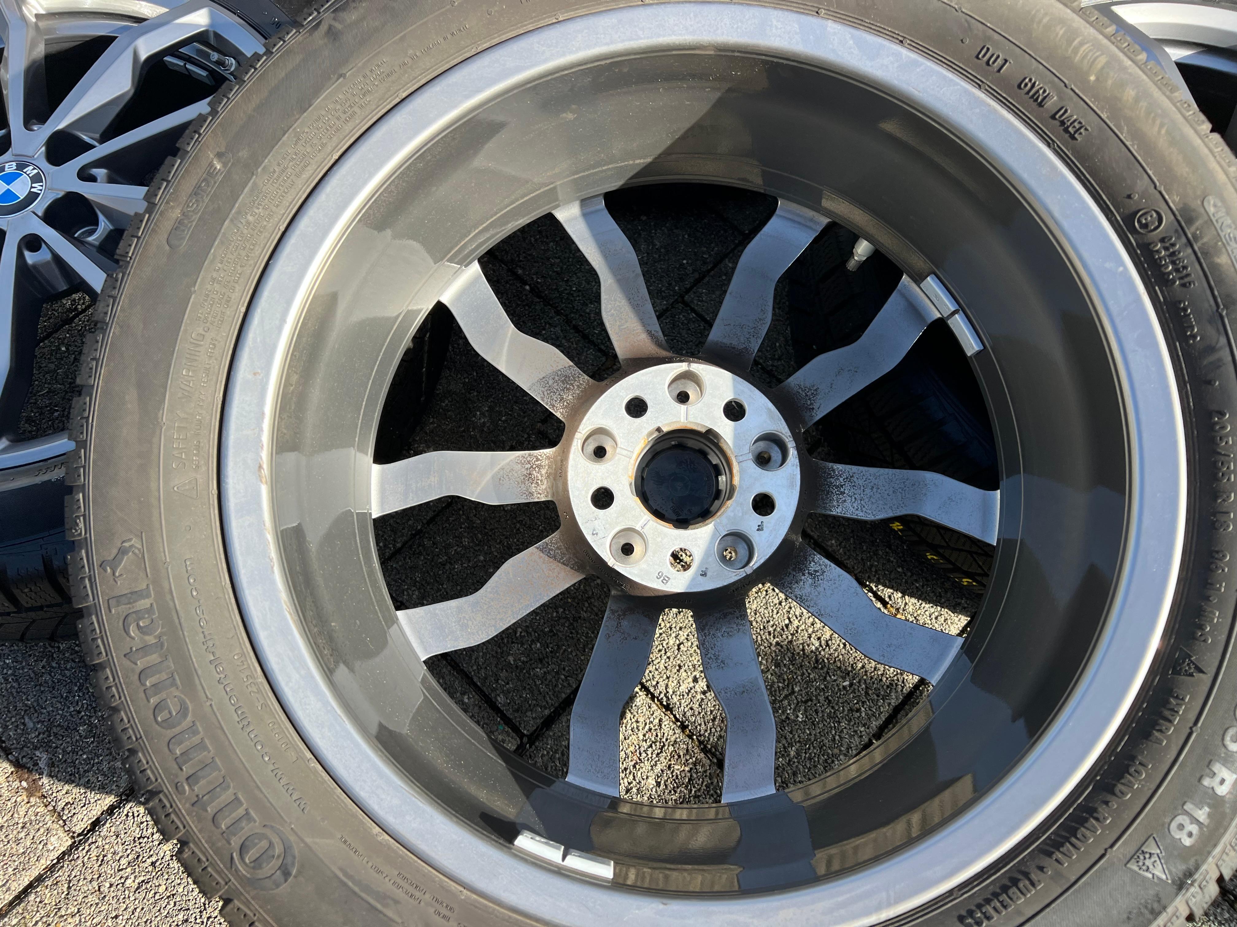 4 ORIGINELE 18" ALUMINIUM WINTERWIELEN BMW X1 F48 X2 F39 STYLING M711 205/55R18 96H RDKS