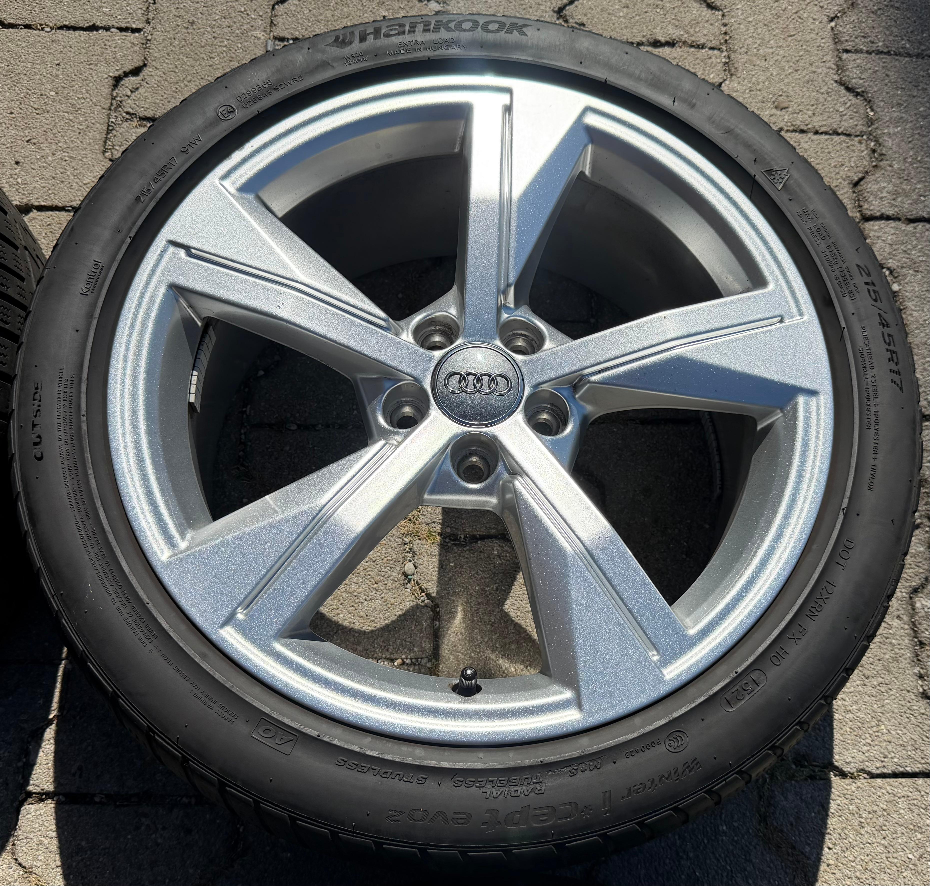 4 ORIGINAL 17" ALUFELGEN FELGEN AUDI A1 II GB 82A601025G 7x17 ET43 FREIHAUS