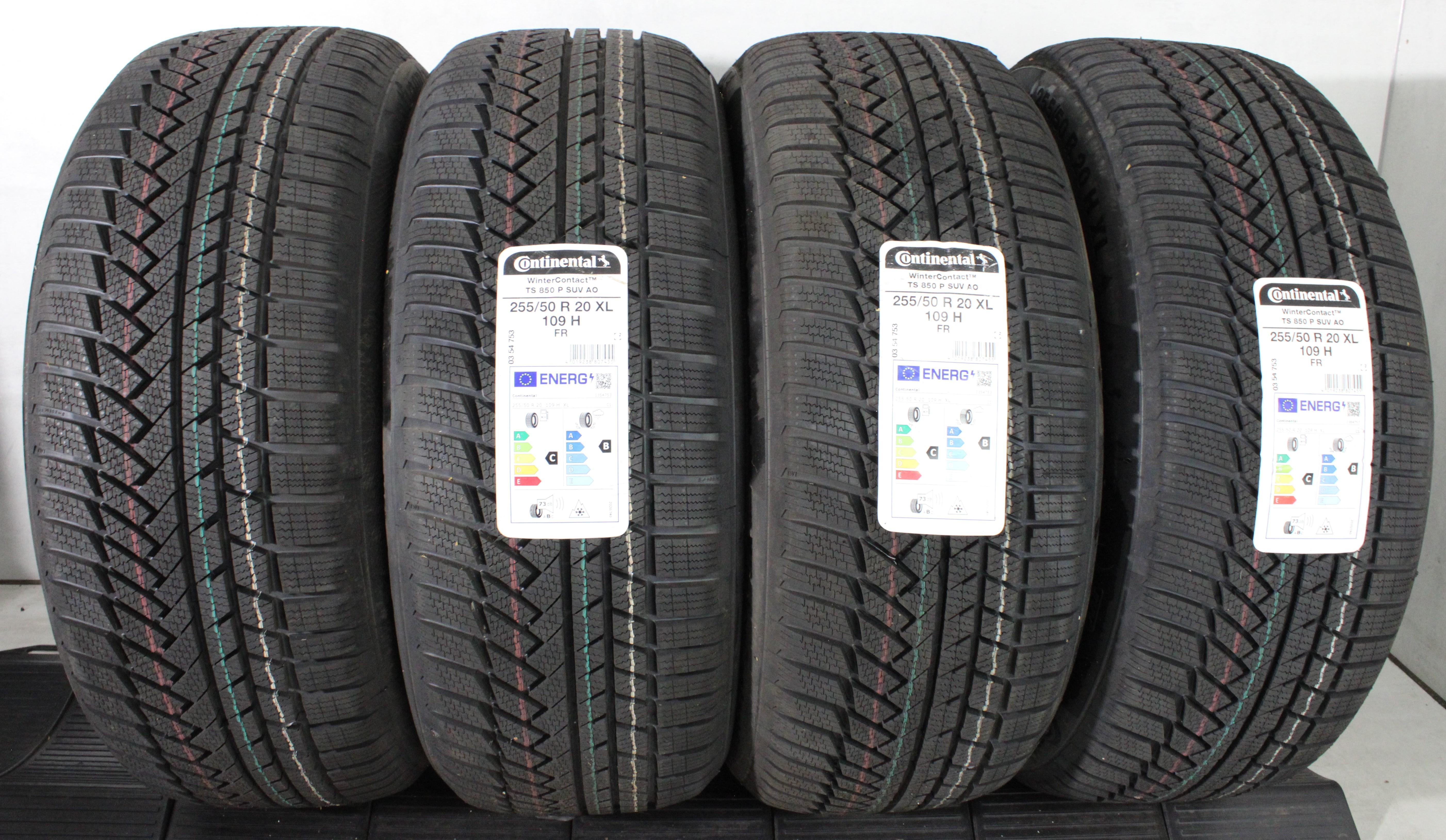 4 x 255/50R20 109H Winterreifen Continental Winter Contact TS850P AO NEU 2022