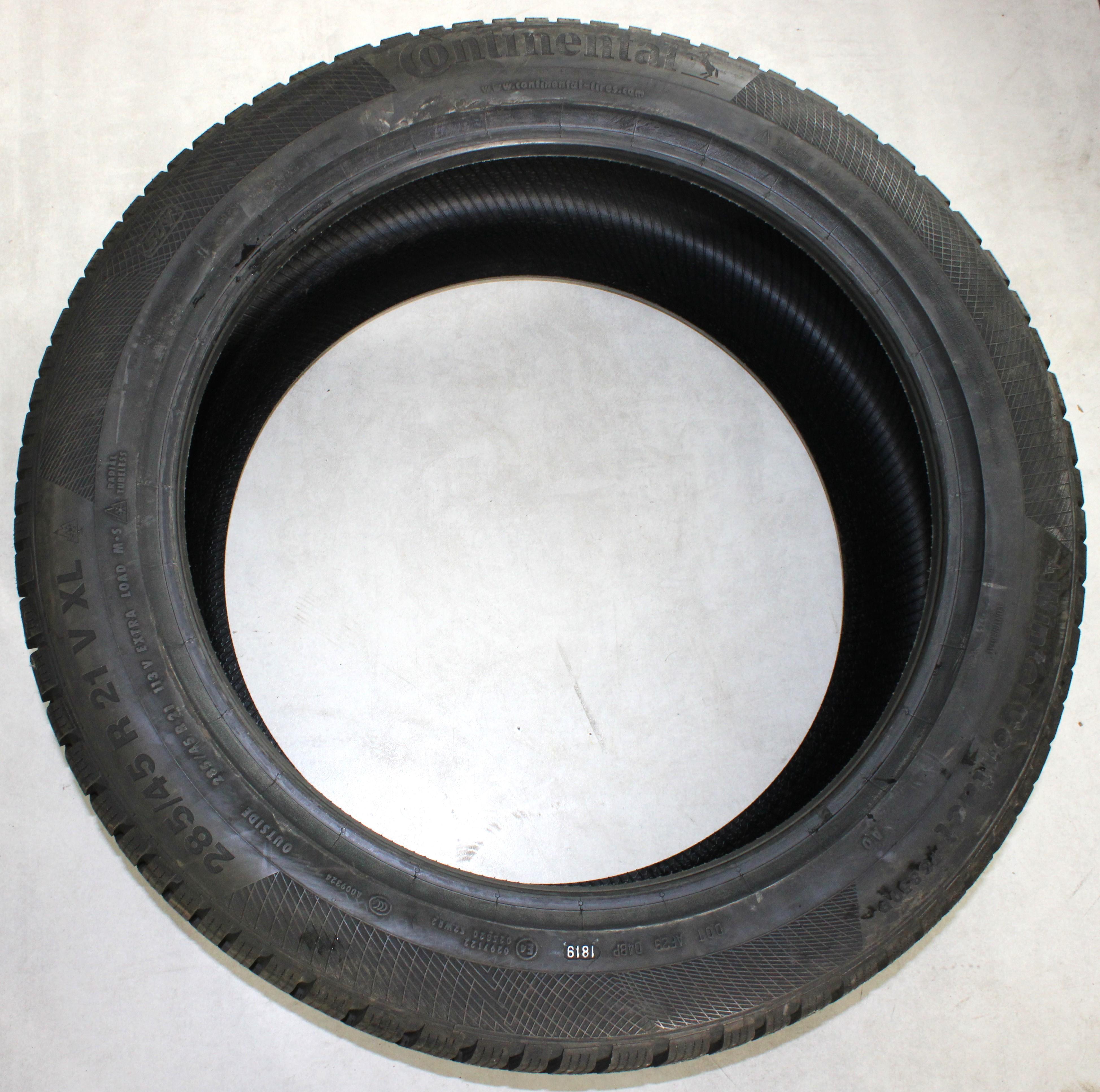 4 x 285/45R21 113V Winterreifen Continental Winter Contact TS850P AO 2019 XL NEU