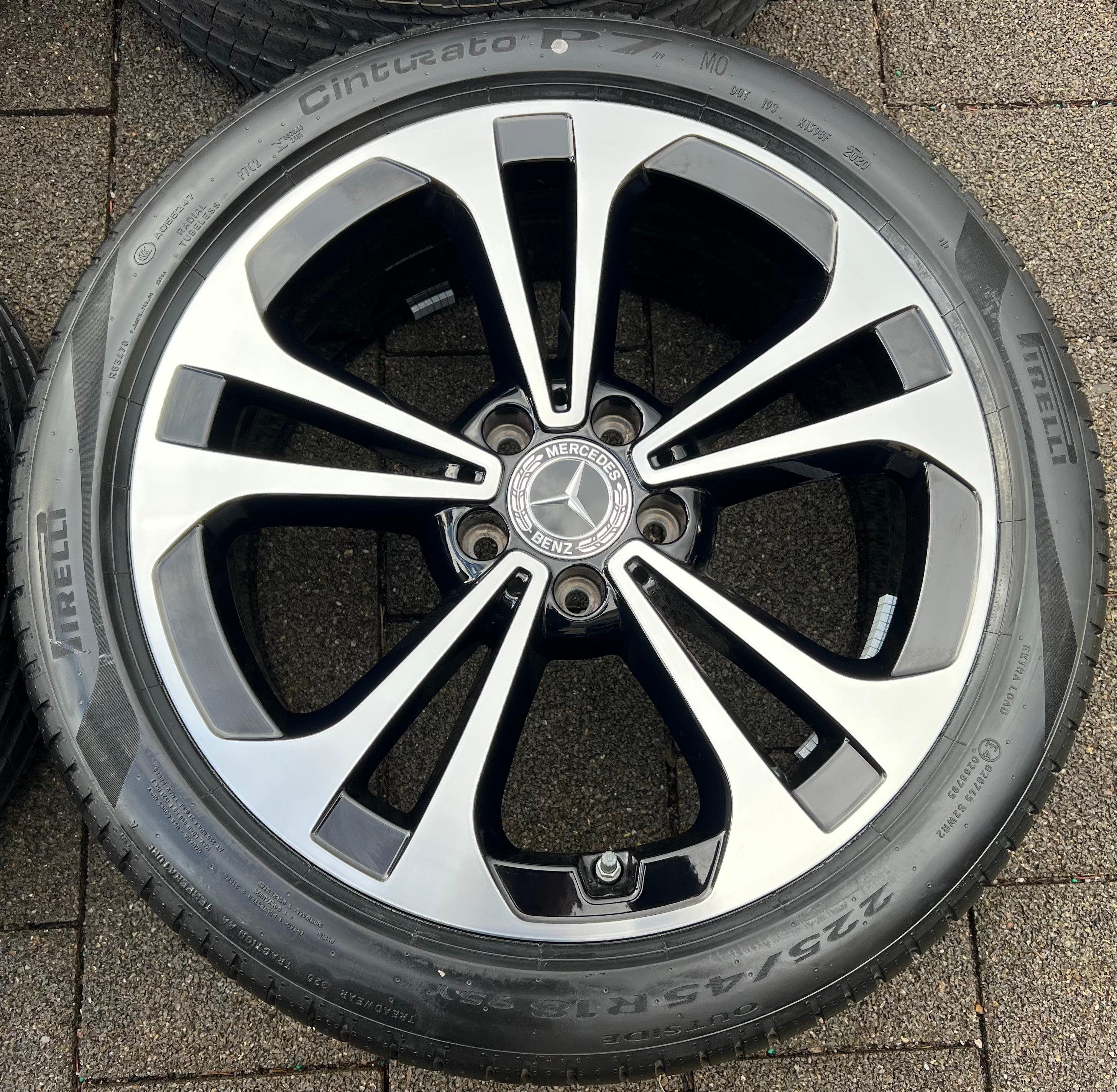 4 ORIGINELE 18" ALUMINIUM ZOMERWIELEN MERCEDES C-KLASSE W206 RDKS NIEUW GRATIS VERZENDING