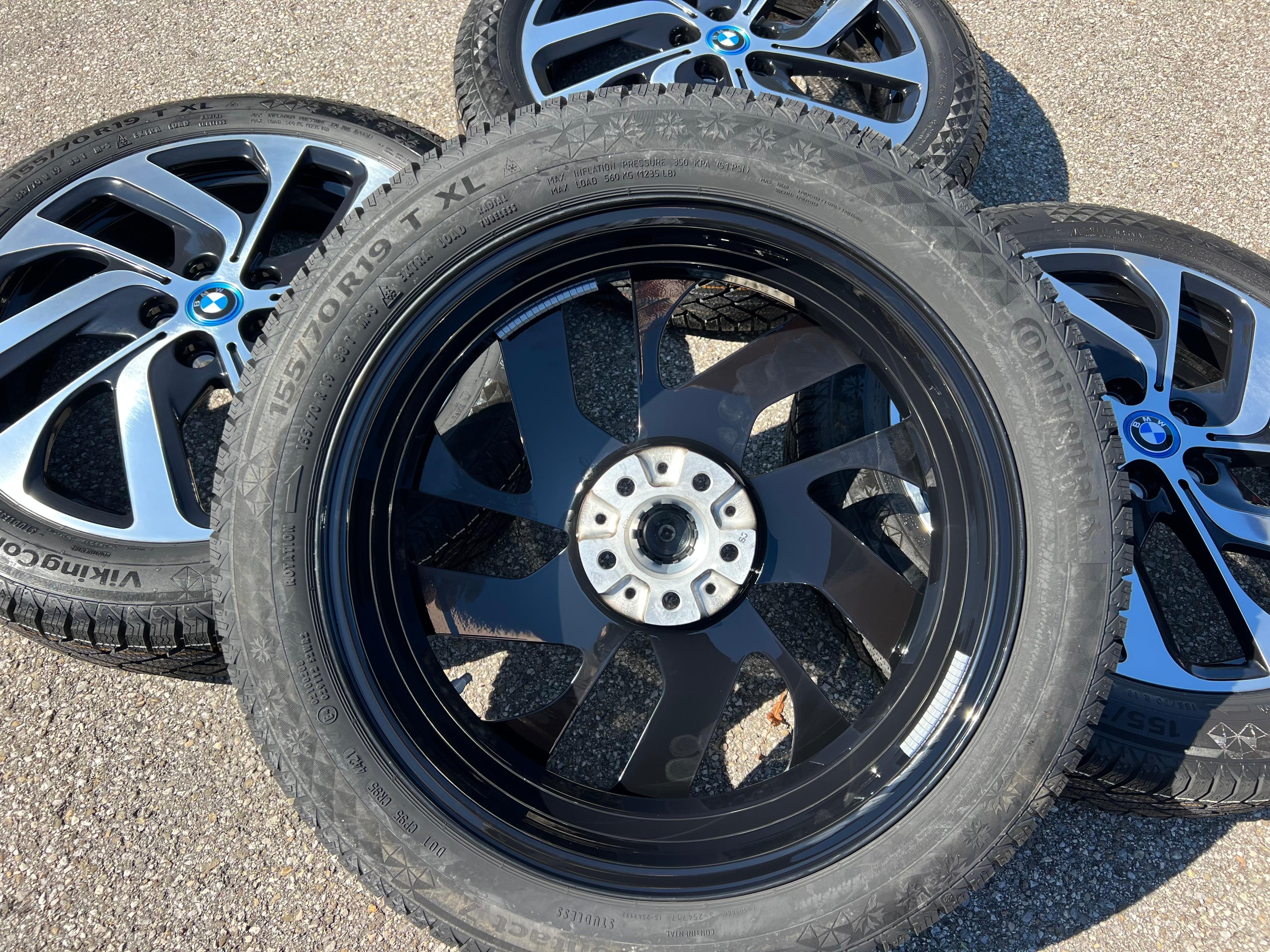 4 Original 19" Alu Winterräder BMW i3 i3s 155/70R19 88T Continental 6856894 Styling 428 NEU RDKS