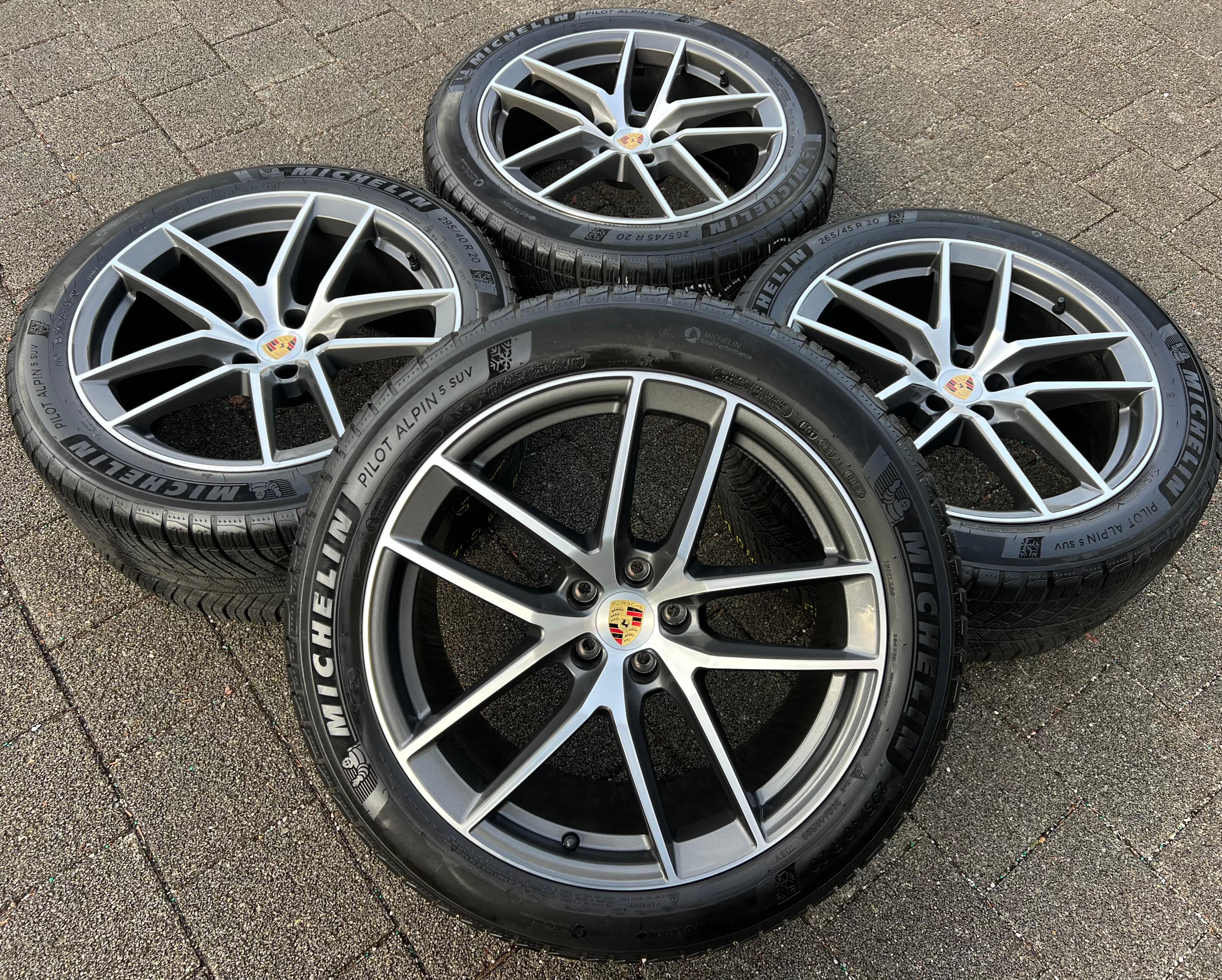 4 ORIGINAL 20" ALU WINTERRÄDER PORSCHE MACAN 265/45R20 104V 295/40R20 106V RDKS
