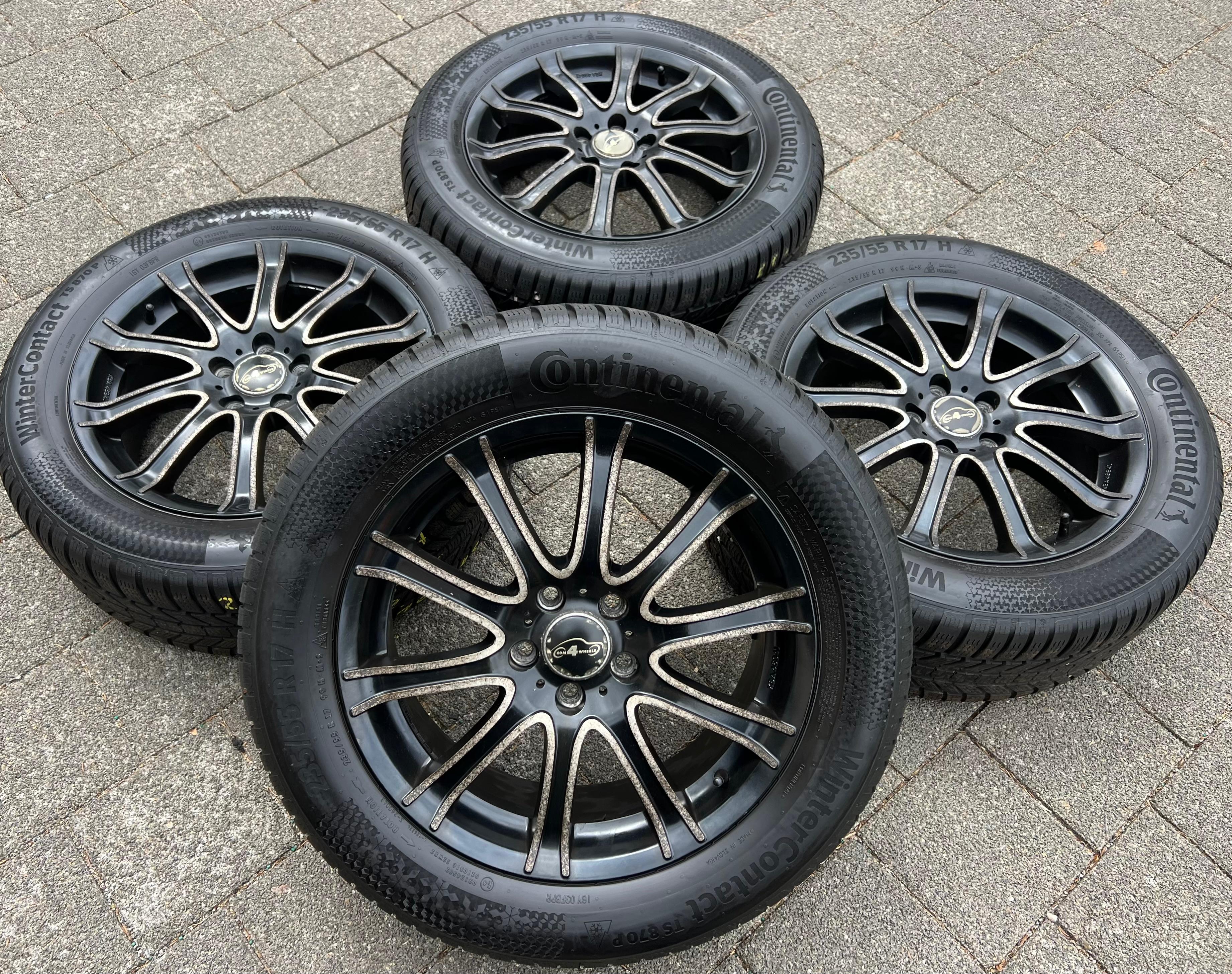 4 ALU 17" WINTERRÄDER FORD KUGA DM 235/55R17 99H CONTINENTAL 2022 FREIHAUS
