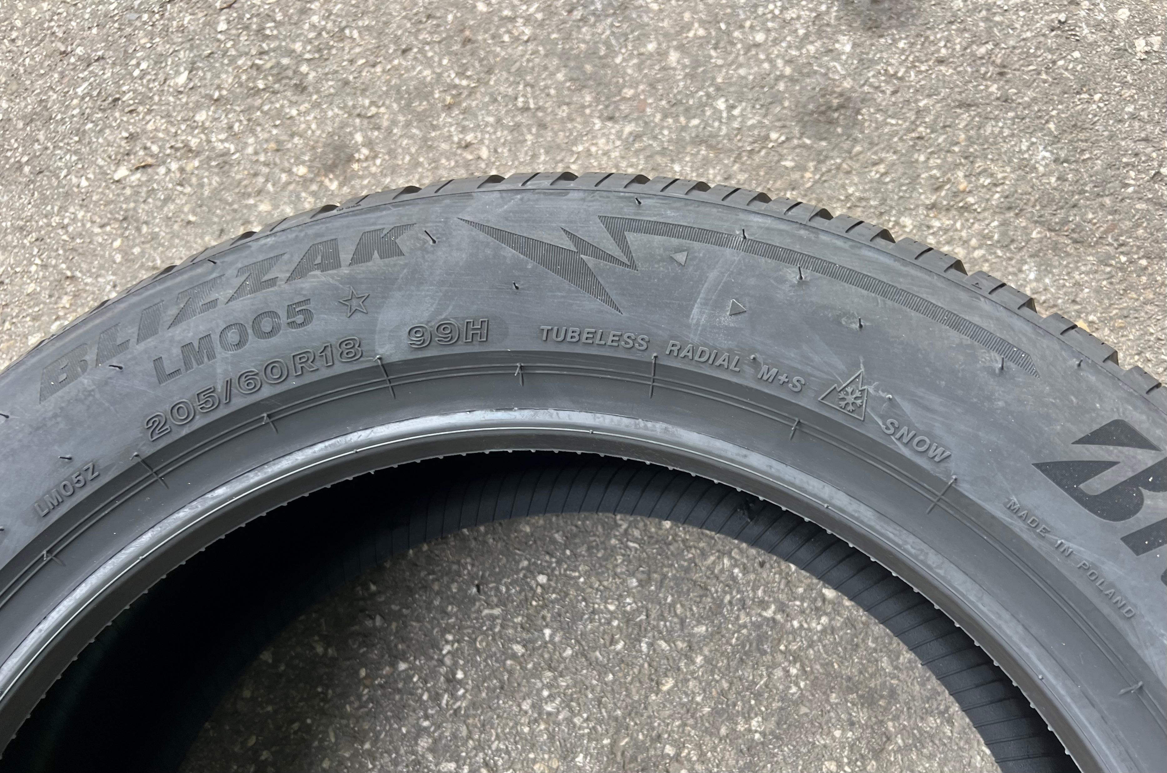 2 x 205/60R18 99H pneus hiver Bridgestone Blizzak LM005 2022 NOUVEAU franco domicile