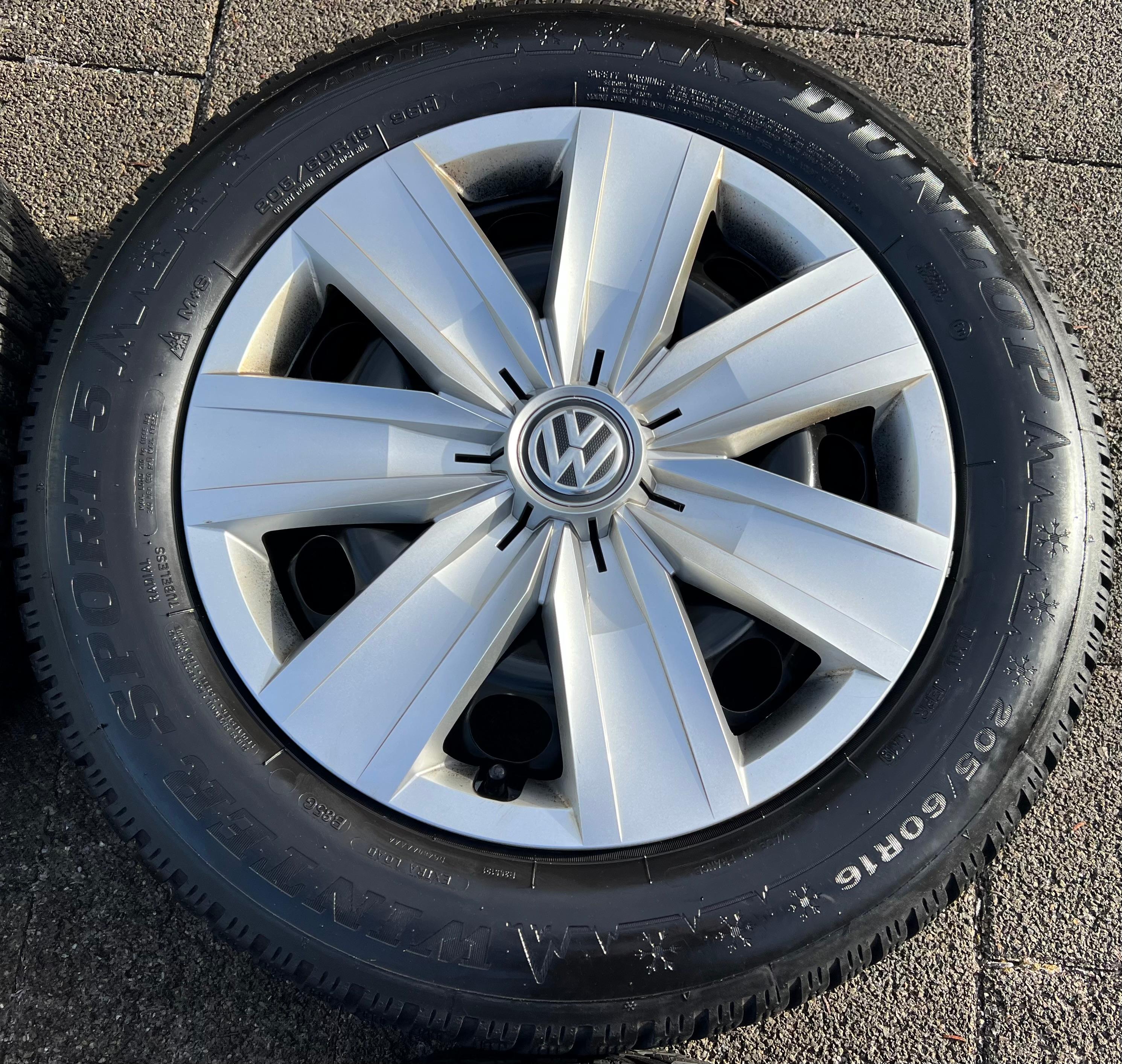 4 WINTERWIELEN AUDI Q2 GA VW T-ROC A11 205/60R16 96H DUNLOP 2019 TOP 5Q0601027AM GRATIS LEVERING
