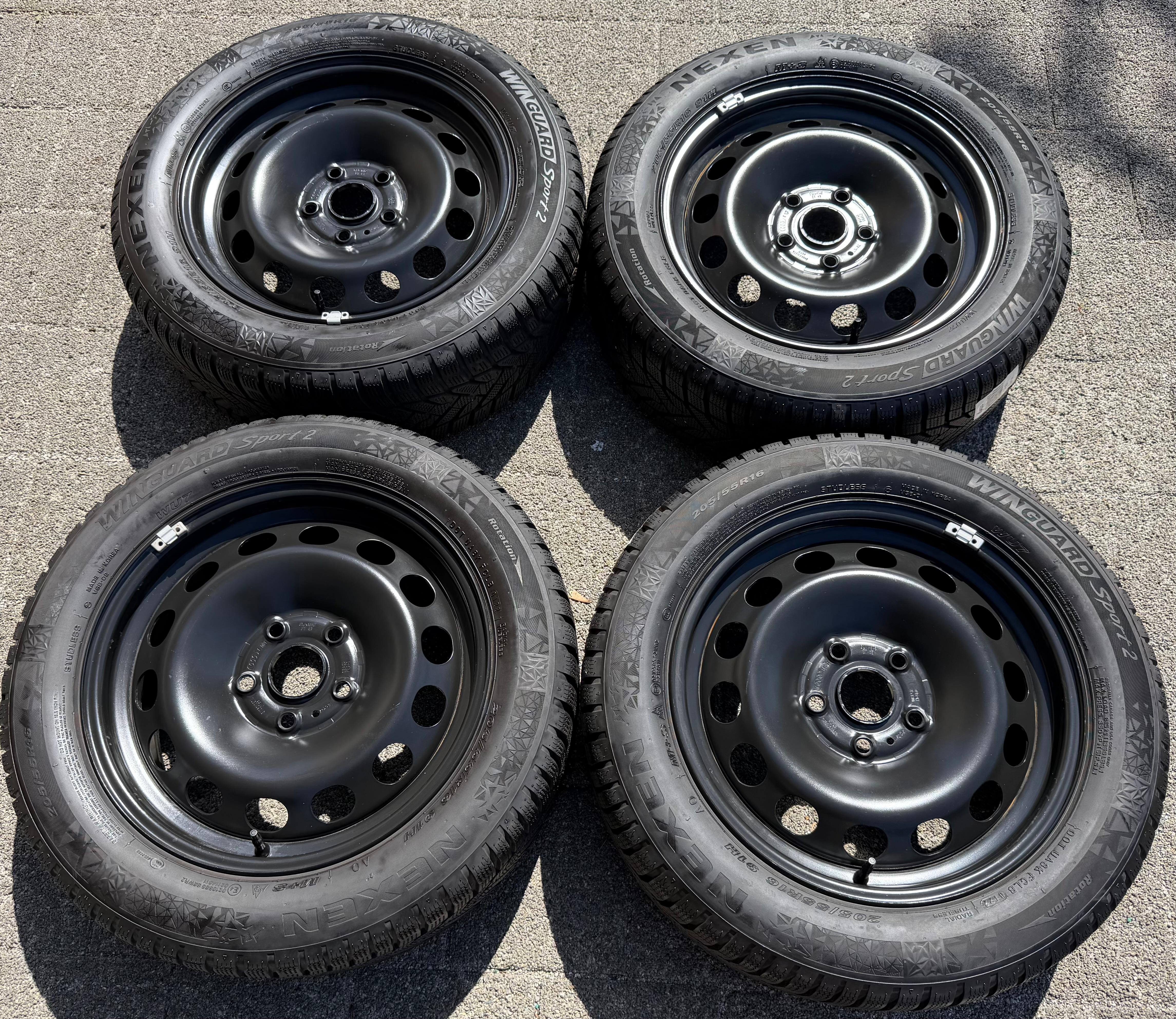 4 Winterräder Audi A3 8V Sportback Cabrio  205/55R16 91H Nexen 8V0601027A 2022