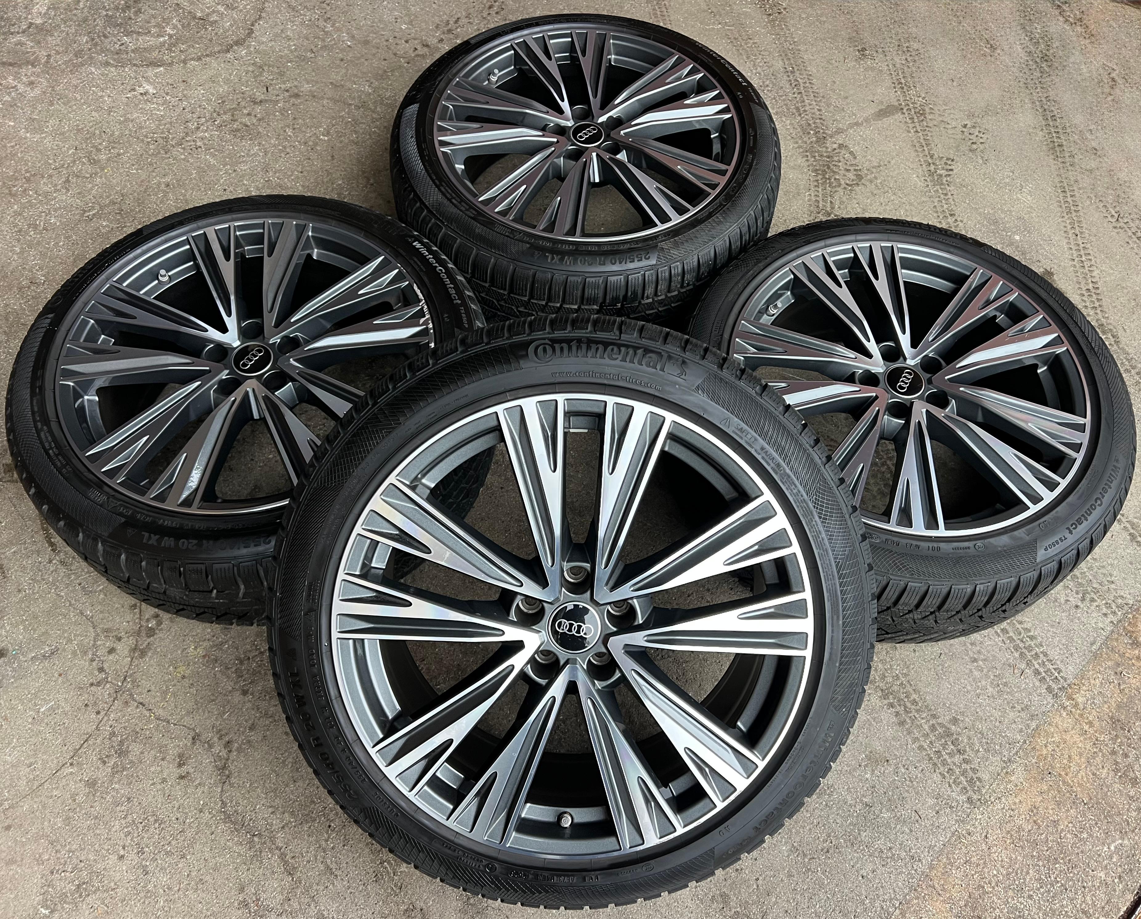 4 ORIGINAL 20" ALU WINTERRÄDER AUDI A6 S6 C8 4K 4K0601025J 255/40R20 101W CONTI