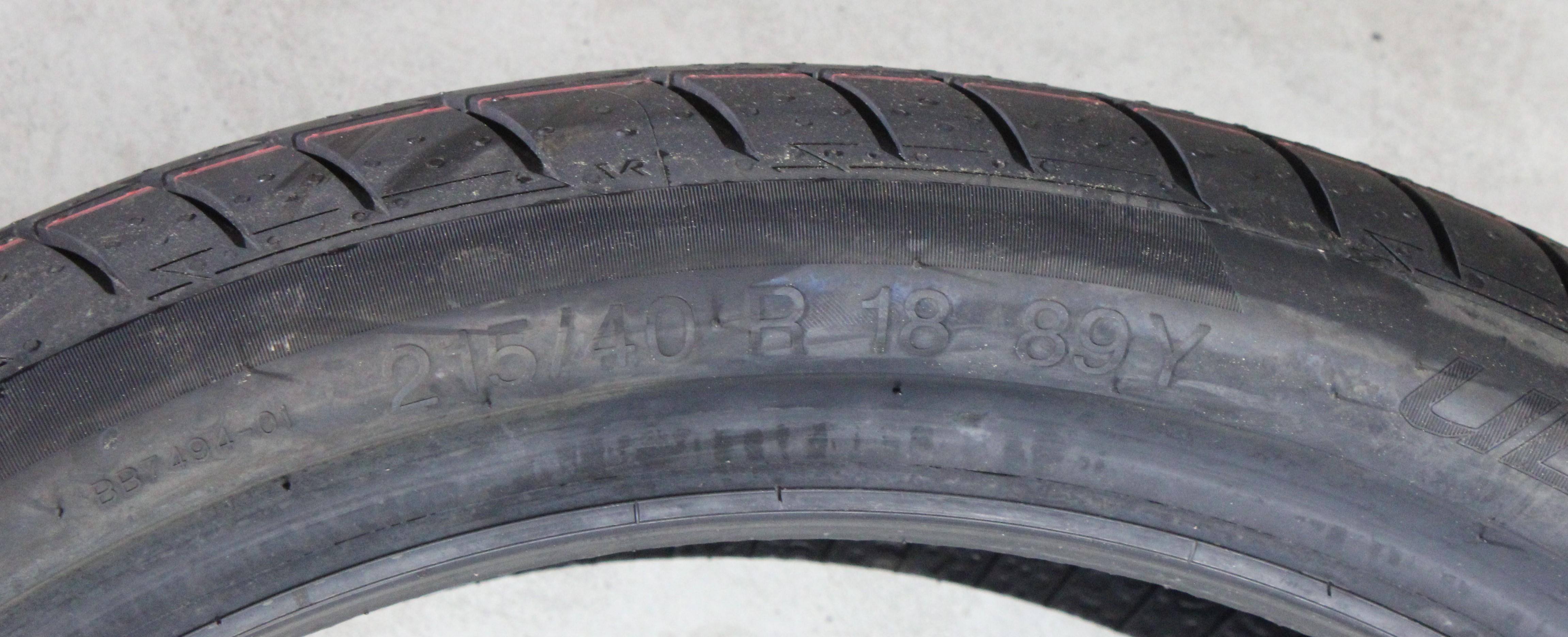 4 x 215/40R18 89Y Sommerreifen Vredestein Ultrac * NEU 2023