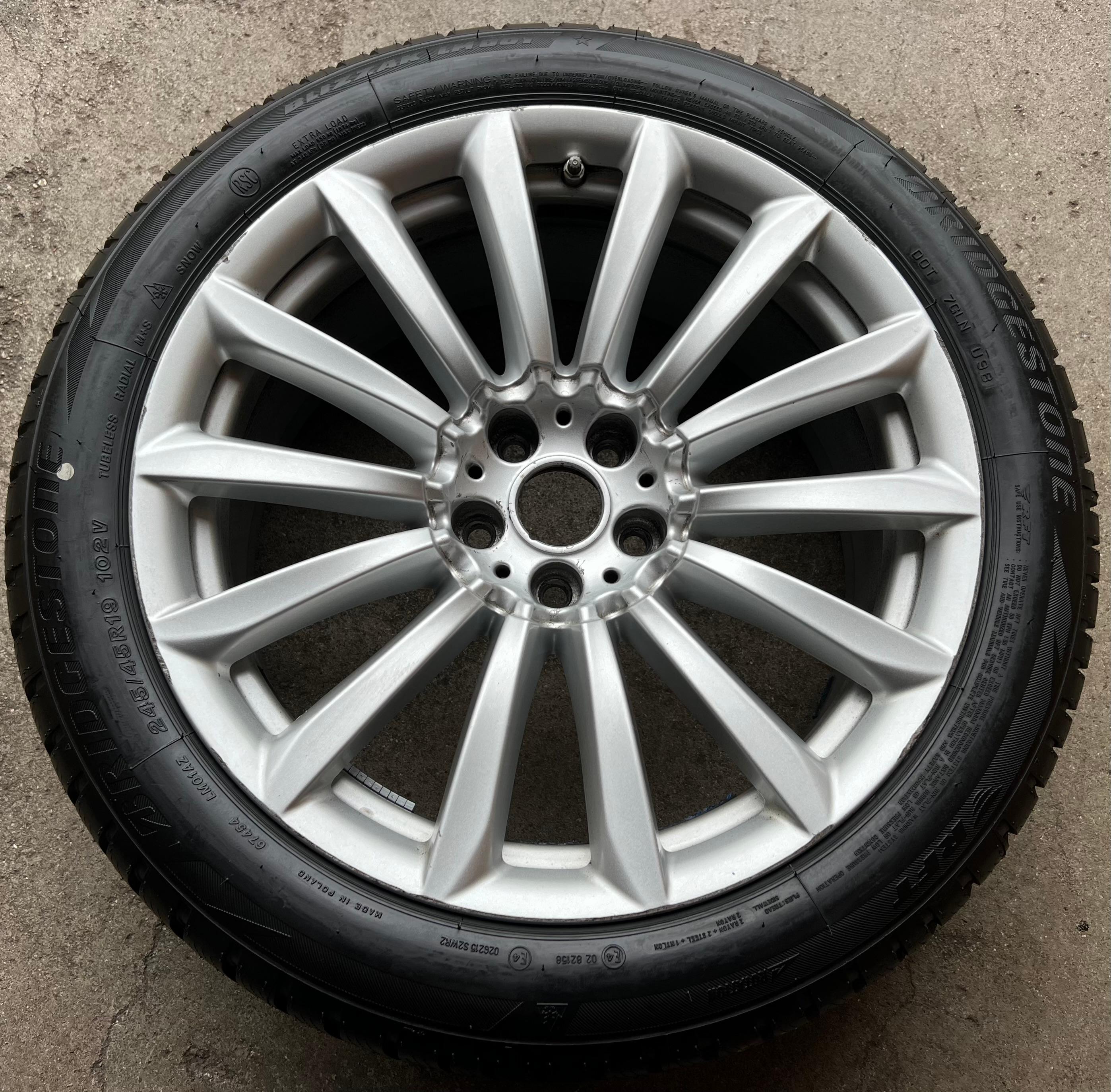 1X  ORIGINELE 19" ALUMINIUM VELG BMW 6-SERIE G32, 7-SERIE G11, G12 6861225 STYLING 620 TPMS